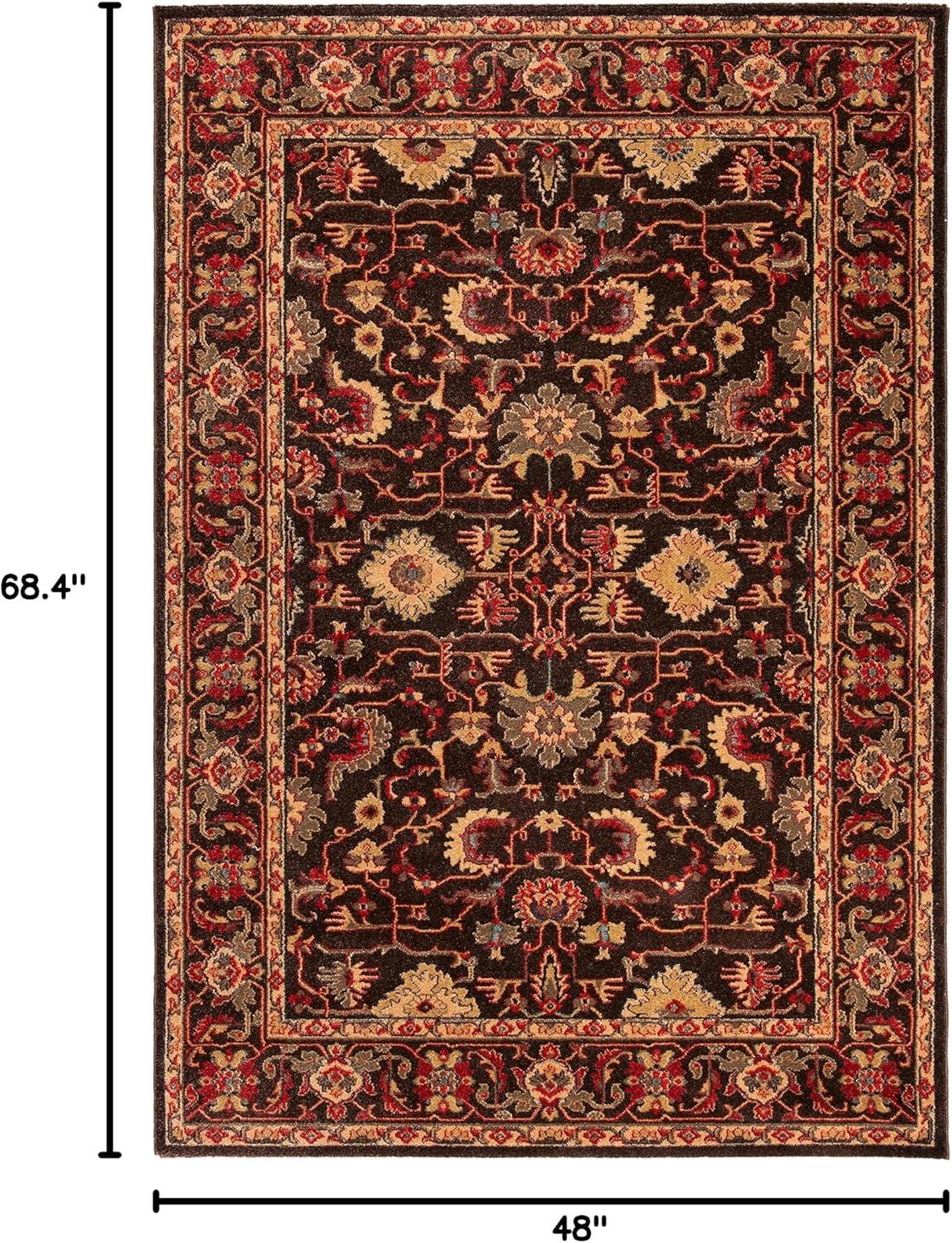 image:imageSAFAVIEH Mahal Collection 9 x 12 Beige Red MAH693B Traditional Oriental NonShedding Living Room Bedroom Dining Home Office Area RugBrownBeige