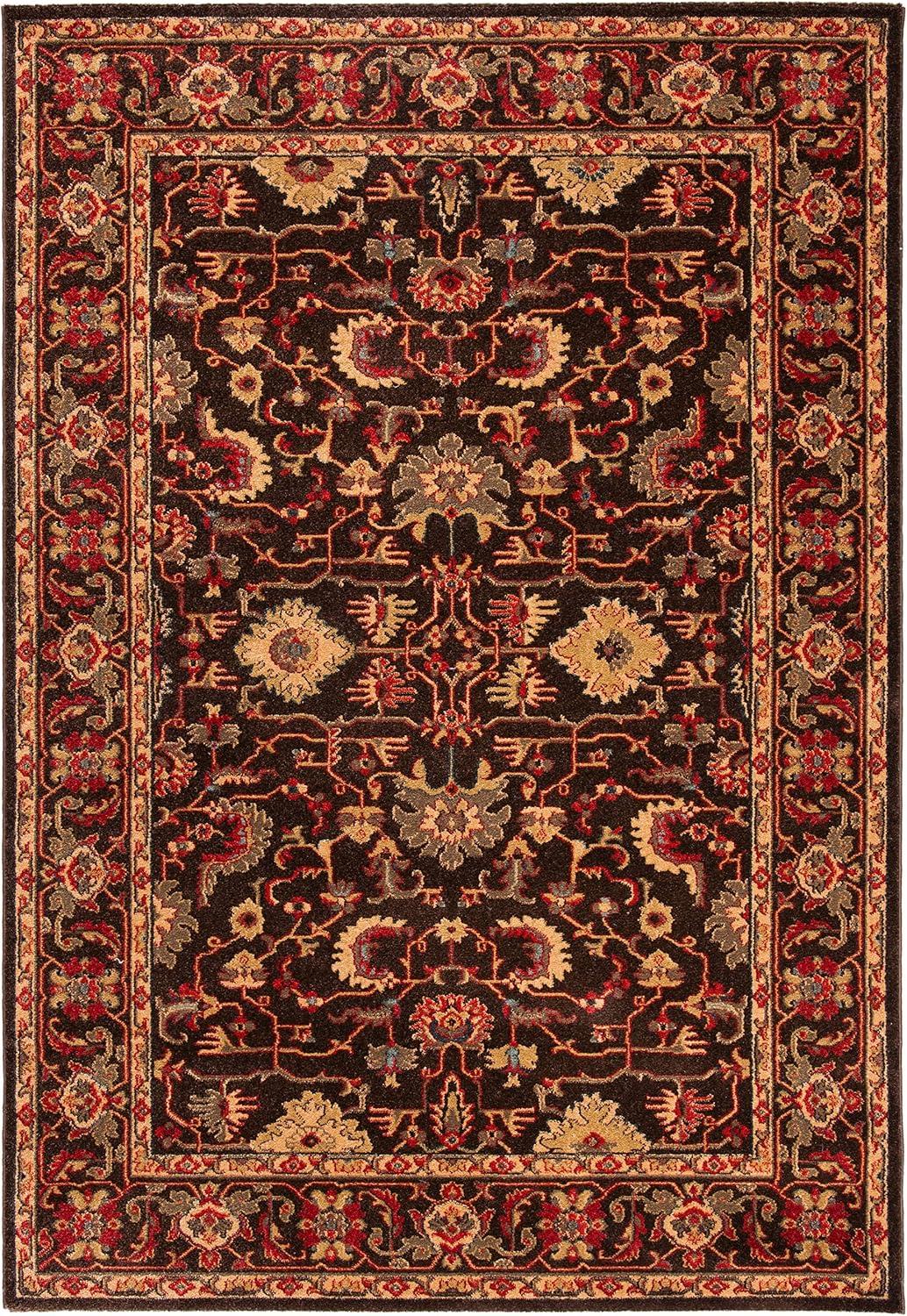 image:imageSAFAVIEH Mahal Collection 9 x 12 Beige Red MAH693B Traditional Oriental NonShedding Living Room Bedroom Dining Home Office Area RugBrownBeige