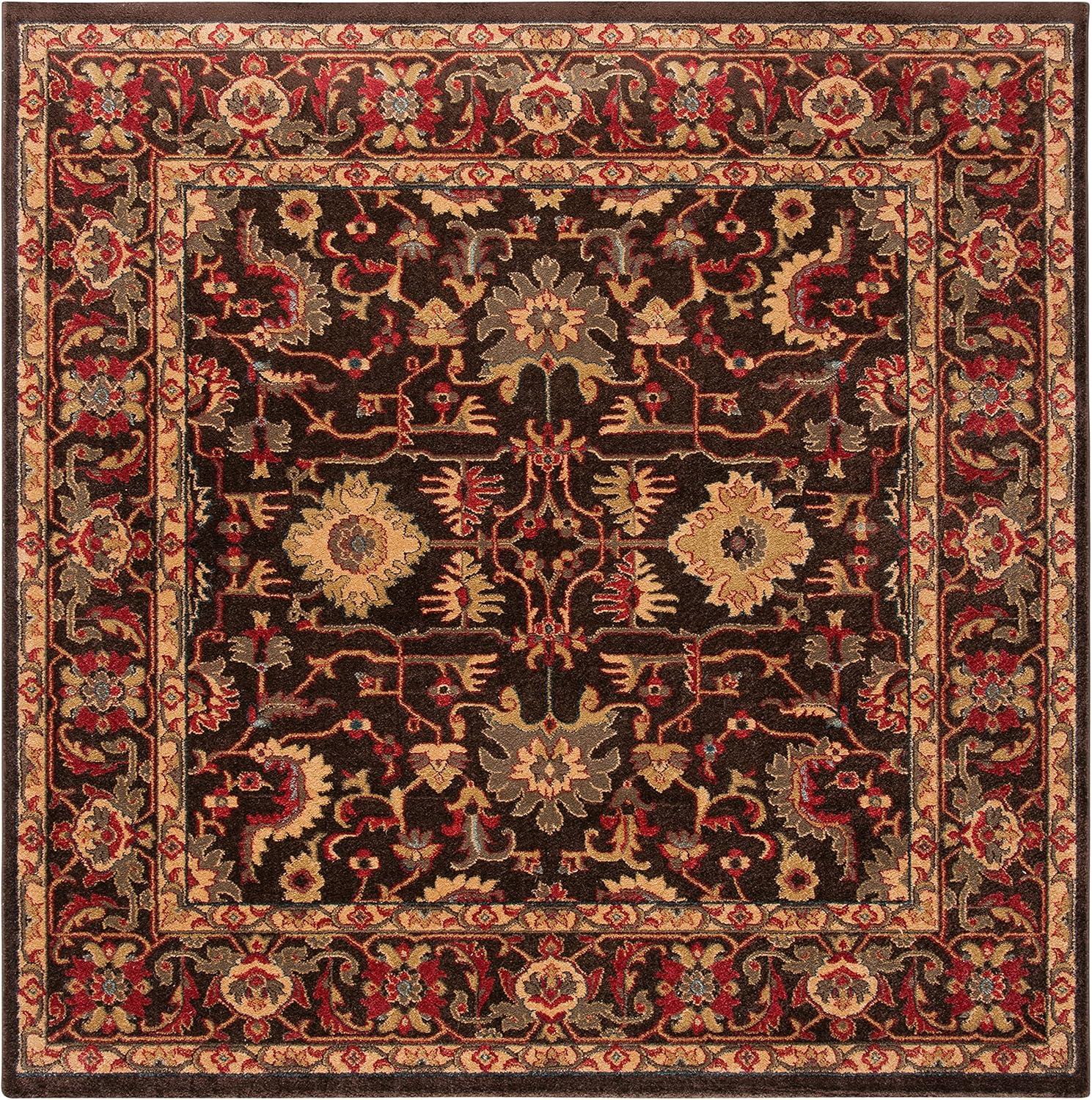 image:imageSAFAVIEH Mahal Collection 9 x 12 Beige Red MAH693B Traditional Oriental NonShedding Living Room Bedroom Dining Home Office Area RugBrownBeige