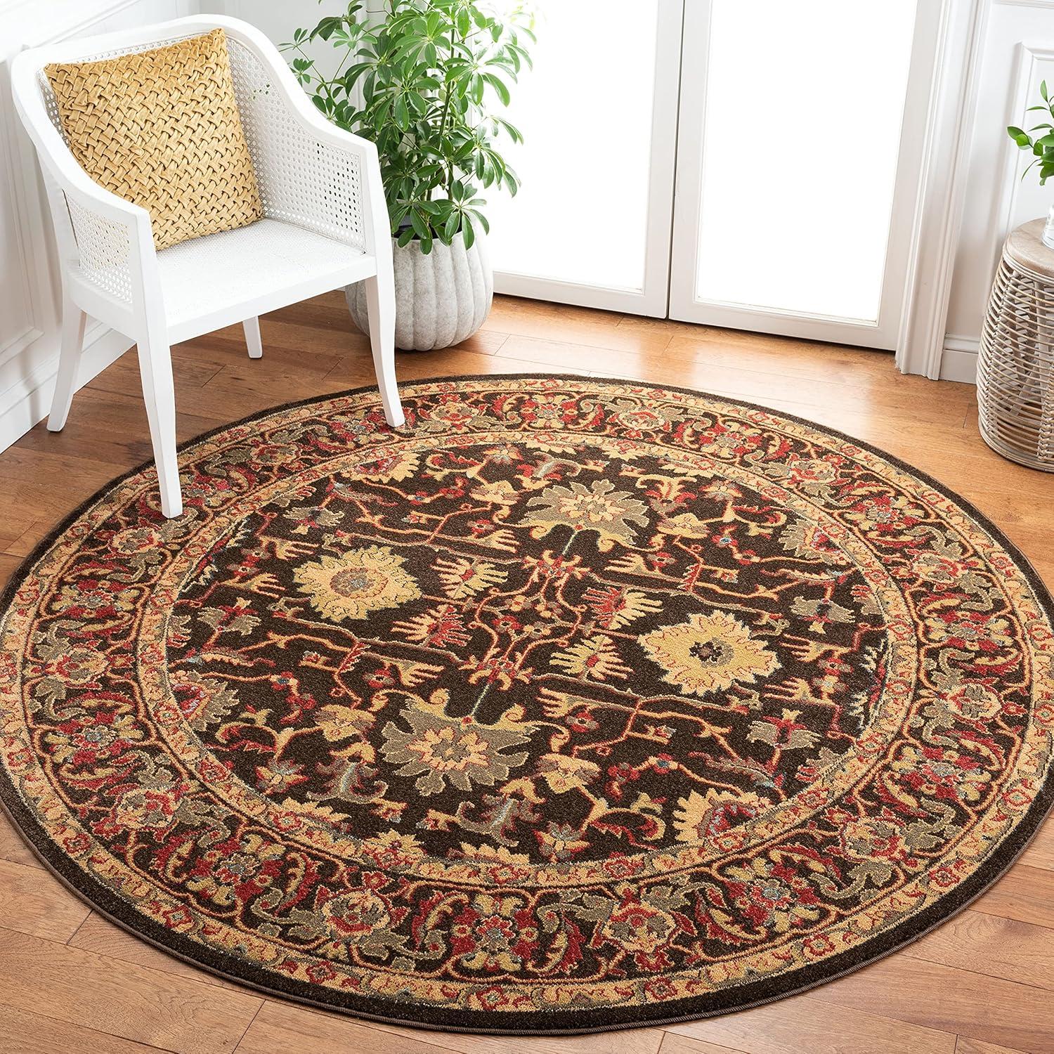 image:imageSAFAVIEH Mahal Collection 9 x 12 Beige Red MAH693B Traditional Oriental NonShedding Living Room Bedroom Dining Home Office Area RugBrownBeige