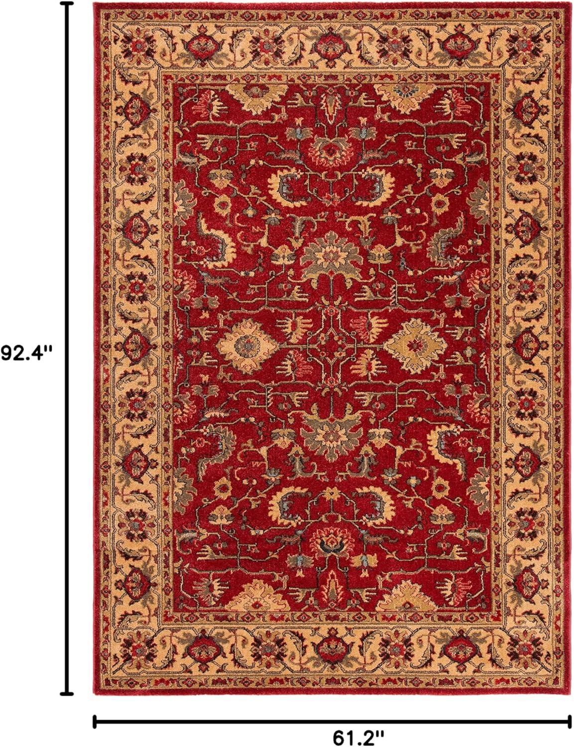 image:imageSAFAVIEH Mahal Collection 9 x 12 Beige Red MAH693B Traditional Oriental NonShedding Living Room Bedroom Dining Home Office Area RugRedBeige