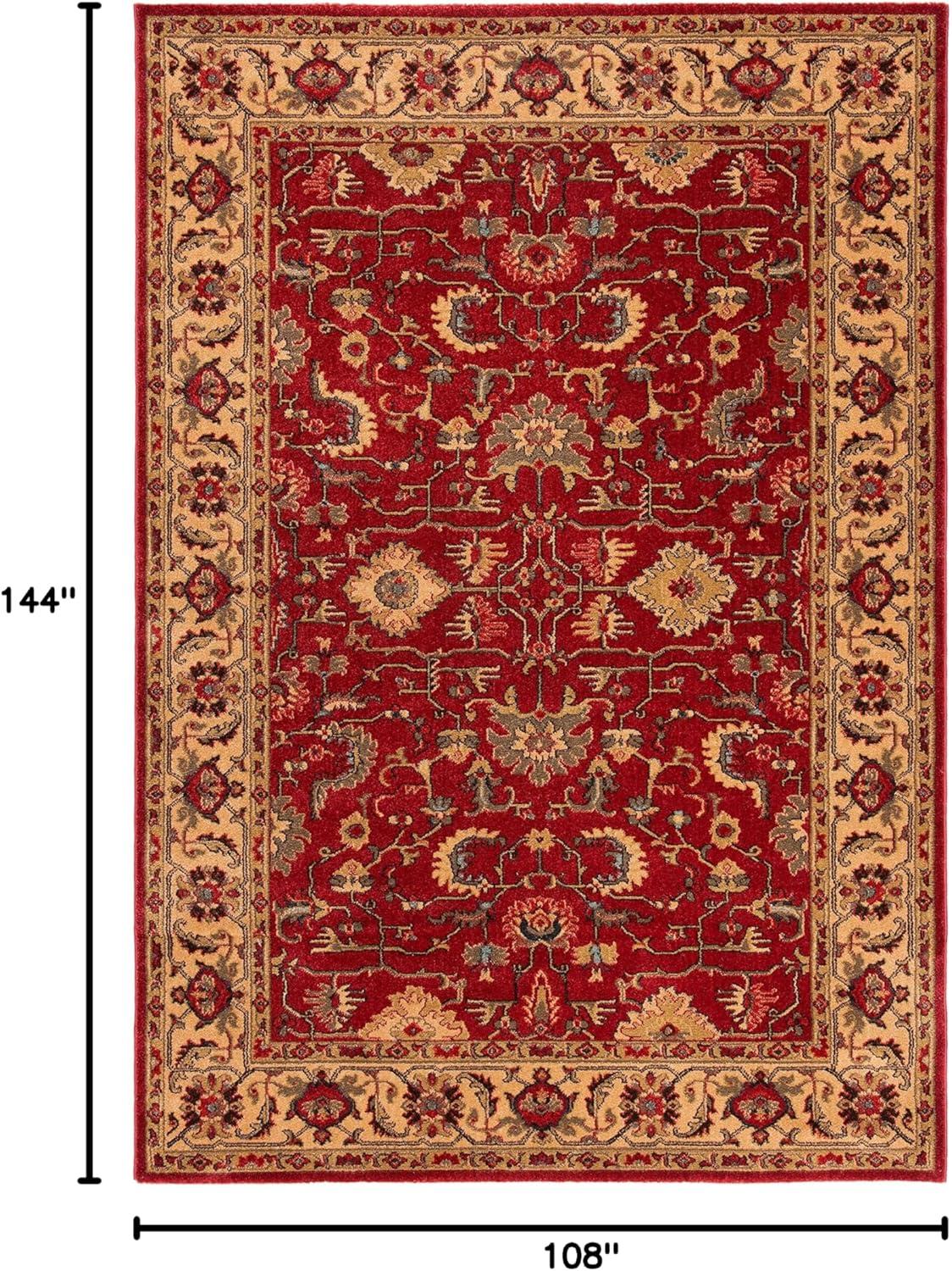 image:imageSAFAVIEH Mahal Collection 9 x 12 Beige Red MAH693B Traditional Oriental NonShedding Living Room Bedroom Dining Home Office Area RugRedBeige