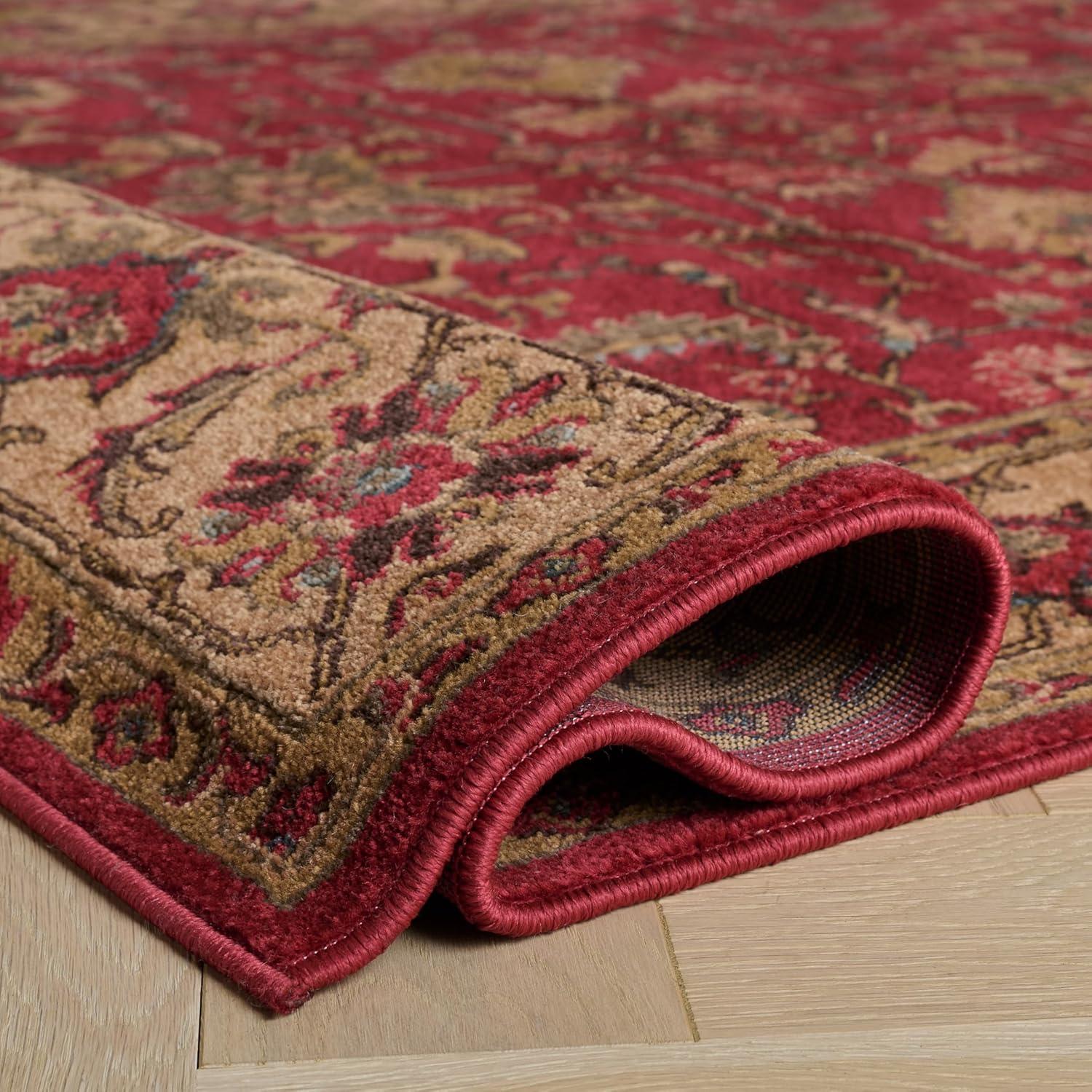 image:imageSAFAVIEH Mahal Collection 9 x 12 Beige Red MAH693B Traditional Oriental NonShedding Living Room Bedroom Dining Home Office Area RugRedBeige