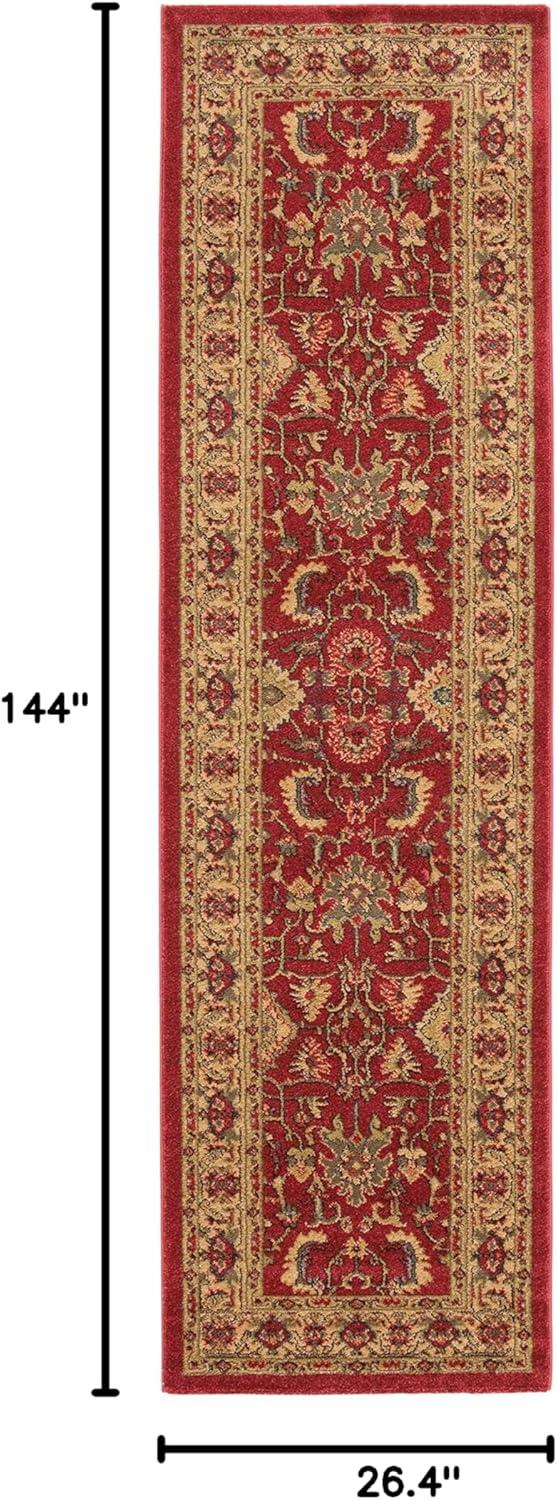 image:imageSAFAVIEH Mahal Collection 9 x 12 Beige Red MAH693B Traditional Oriental NonShedding Living Room Bedroom Dining Home Office Area RugRedBeige