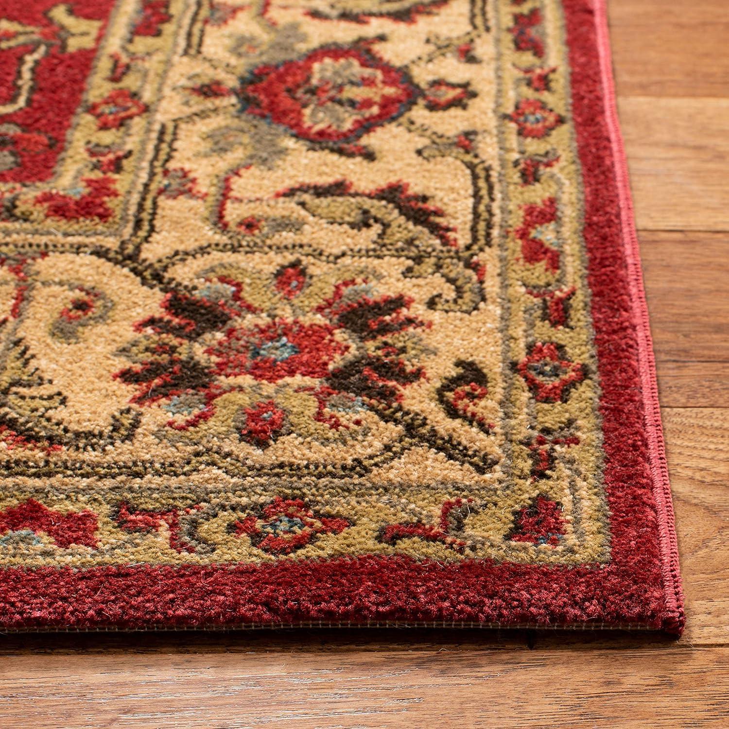 image:imageSAFAVIEH Mahal Collection 9 x 12 Beige Red MAH693B Traditional Oriental NonShedding Living Room Bedroom Dining Home Office Area RugRedBeige