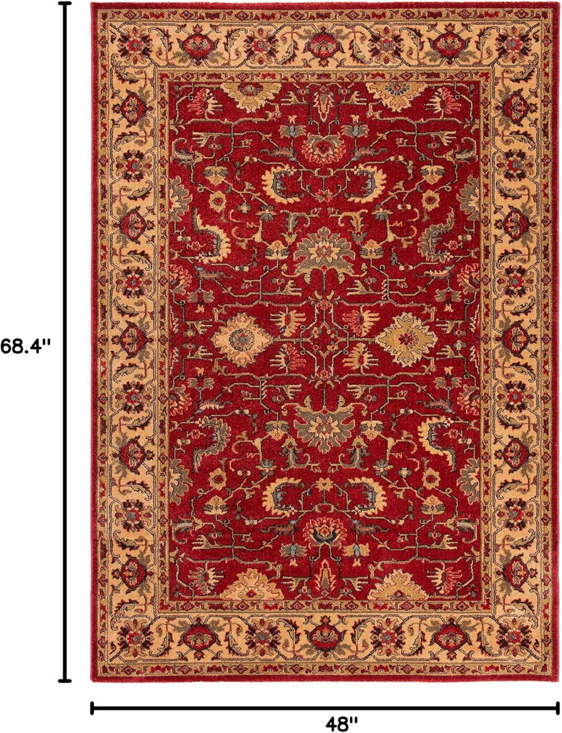 image:imageSAFAVIEH Mahal Collection 9 x 12 Beige Red MAH693B Traditional Oriental NonShedding Living Room Bedroom Dining Home Office Area RugRedBeige