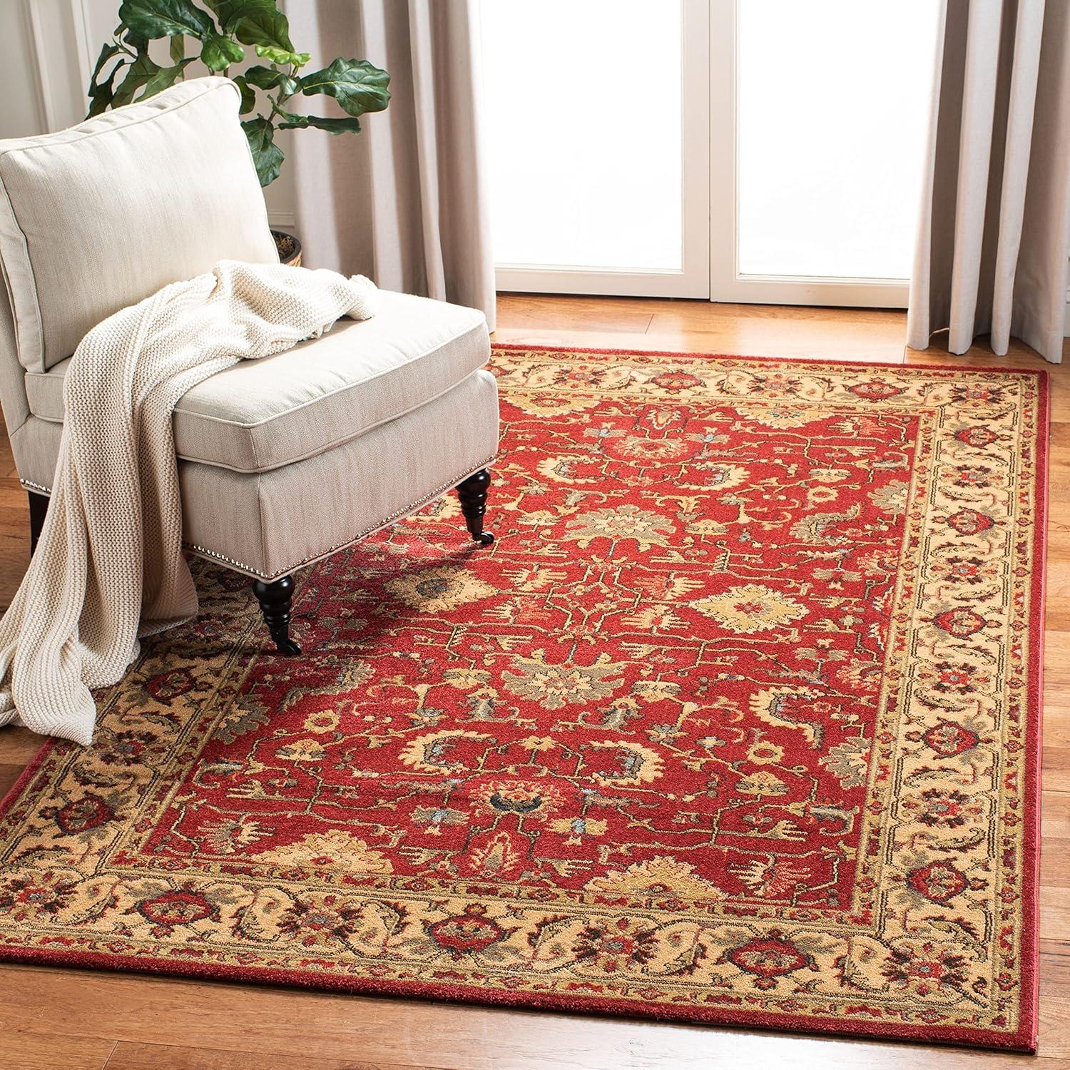 image:imageSAFAVIEH Mahal Collection 9 x 12 Beige Red MAH693B Traditional Oriental NonShedding Living Room Bedroom Dining Home Office Area RugRedBeige