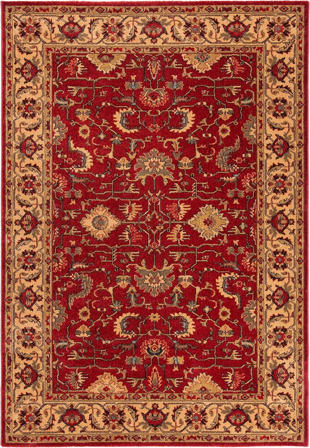 image:imageSAFAVIEH Mahal Collection 9 x 12 Beige Red MAH693B Traditional Oriental NonShedding Living Room Bedroom Dining Home Office Area RugRedBeige
