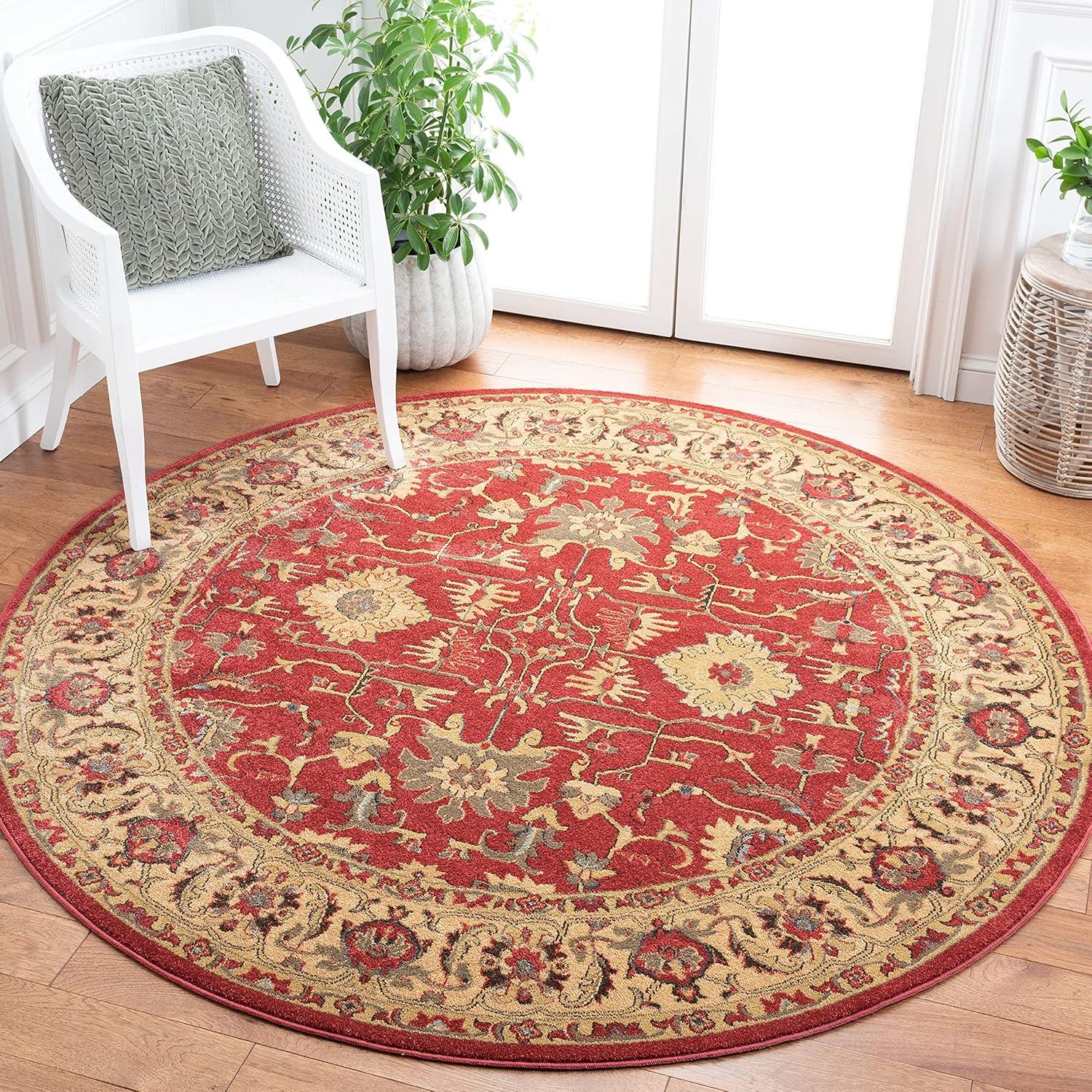 image:imageSAFAVIEH Mahal Collection 9 x 12 Beige Red MAH693B Traditional Oriental NonShedding Living Room Bedroom Dining Home Office Area RugRedBeige