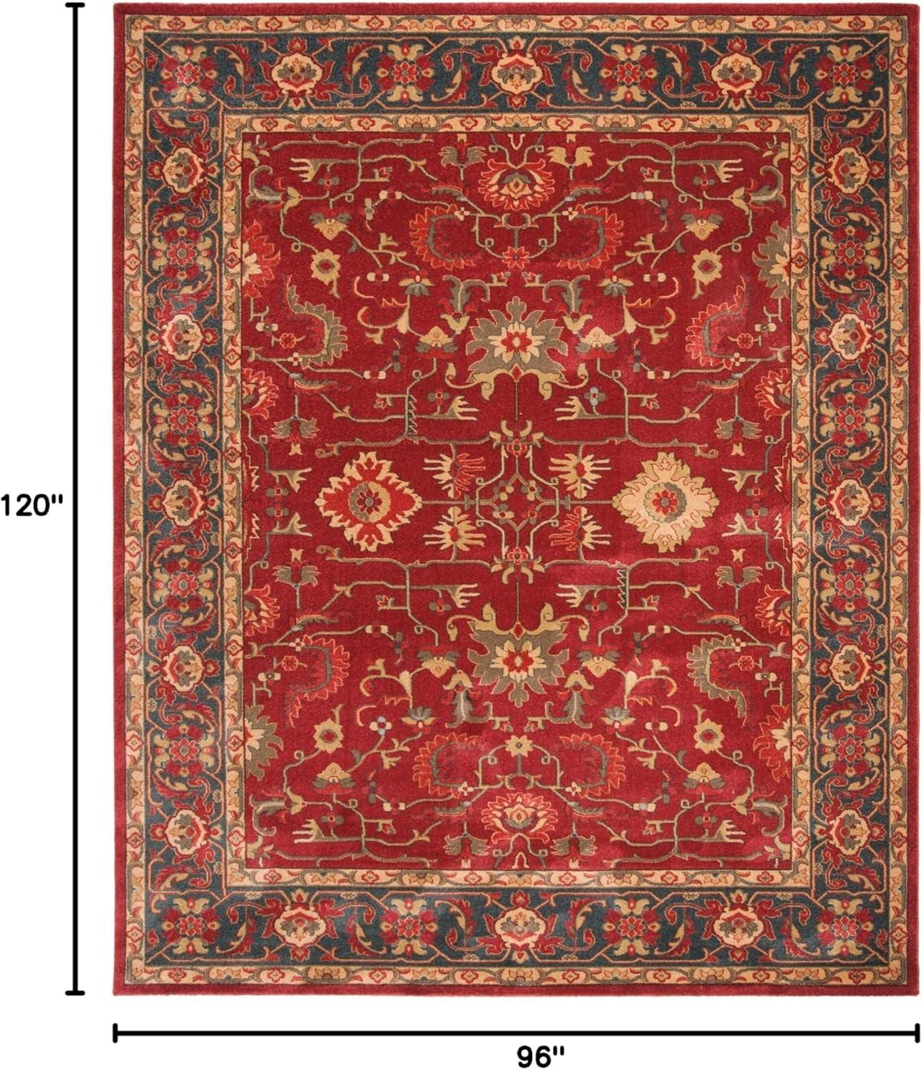 image:imageSAFAVIEH Mahal Collection 9 x 12 Beige Red MAH693B Traditional Oriental NonShedding Living Room Bedroom Dining Home Office Area RugRedNavy