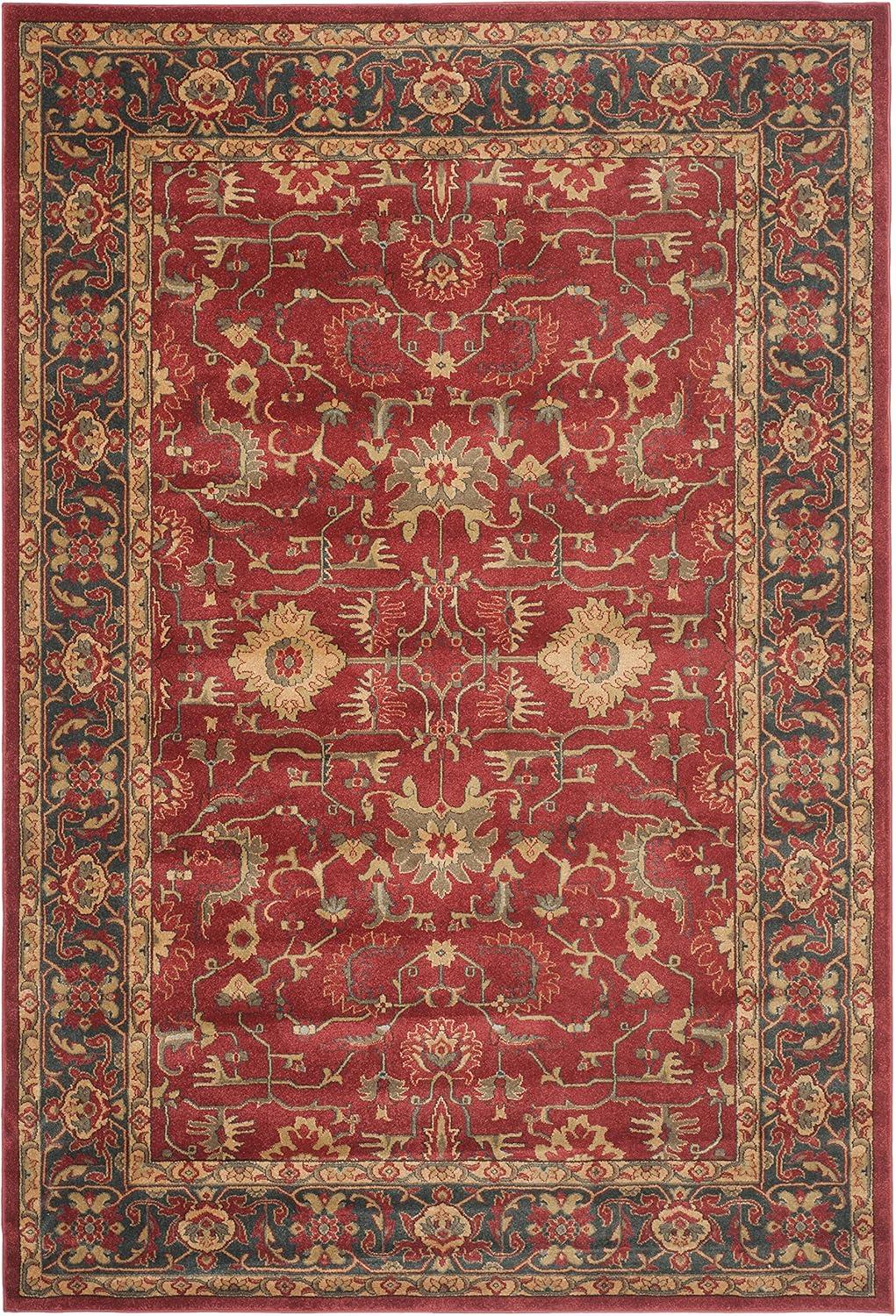 image:imageSAFAVIEH Mahal Collection 9 x 12 Beige Red MAH693B Traditional Oriental NonShedding Living Room Bedroom Dining Home Office Area RugRedNavy