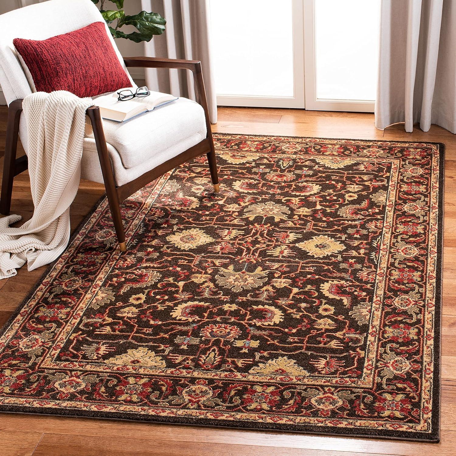 image:imageSAFAVIEH Mahal Collection 9 x 12 Beige Red MAH693B Traditional Oriental NonShedding Living Room Bedroom Dining Home Office Area RugRedNavy