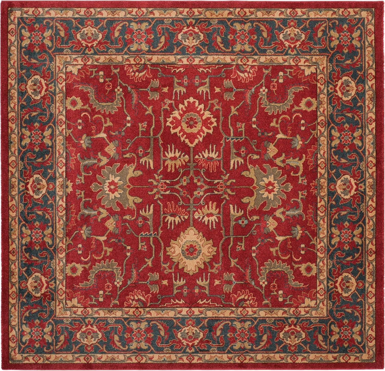 image:imageSAFAVIEH Mahal Collection 9 x 12 Beige Red MAH693B Traditional Oriental NonShedding Living Room Bedroom Dining Home Office Area RugRedNavy