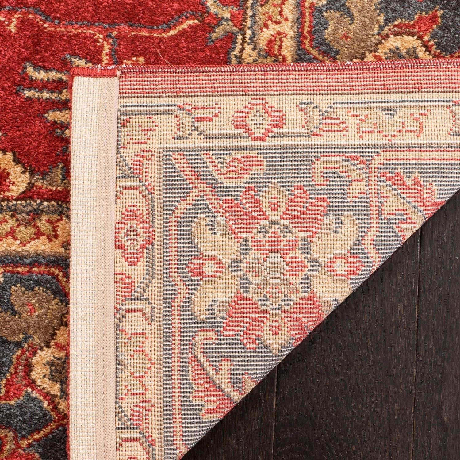 image:imageSAFAVIEH Mahal Collection 9 x 12 Beige Red MAH693B Traditional Oriental NonShedding Living Room Bedroom Dining Home Office Area RugRedNavy