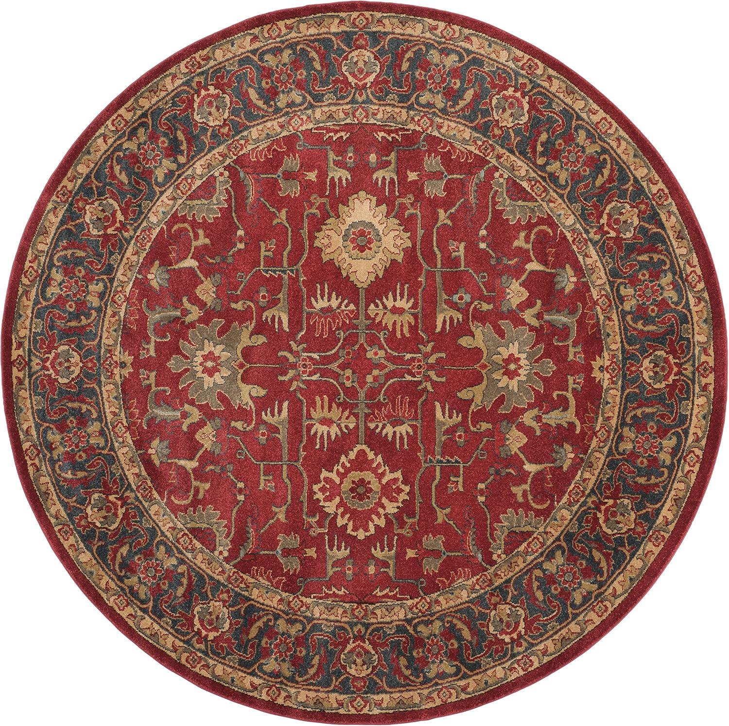 image:imageSAFAVIEH Mahal Collection 9 x 12 Beige Red MAH693B Traditional Oriental NonShedding Living Room Bedroom Dining Home Office Area RugRedNavy
