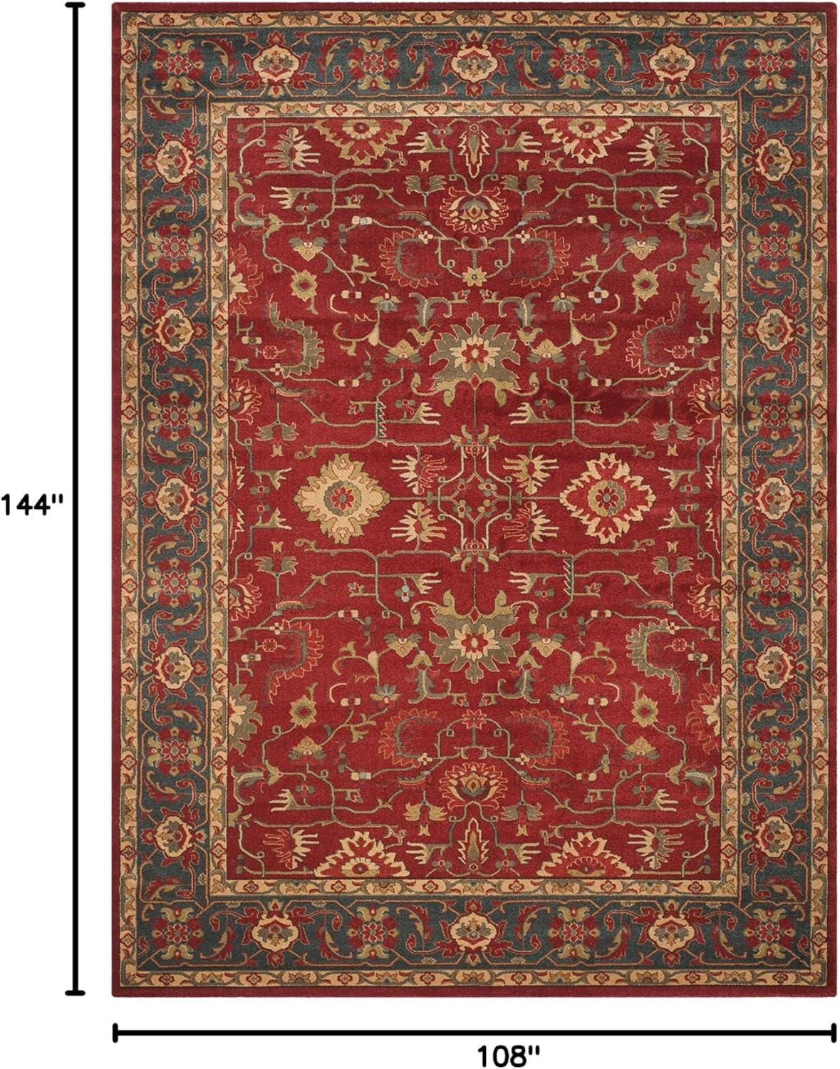 image:imageSAFAVIEH Mahal Collection 9 x 12 Beige Red MAH693B Traditional Oriental NonShedding Living Room Bedroom Dining Home Office Area RugRedNavy