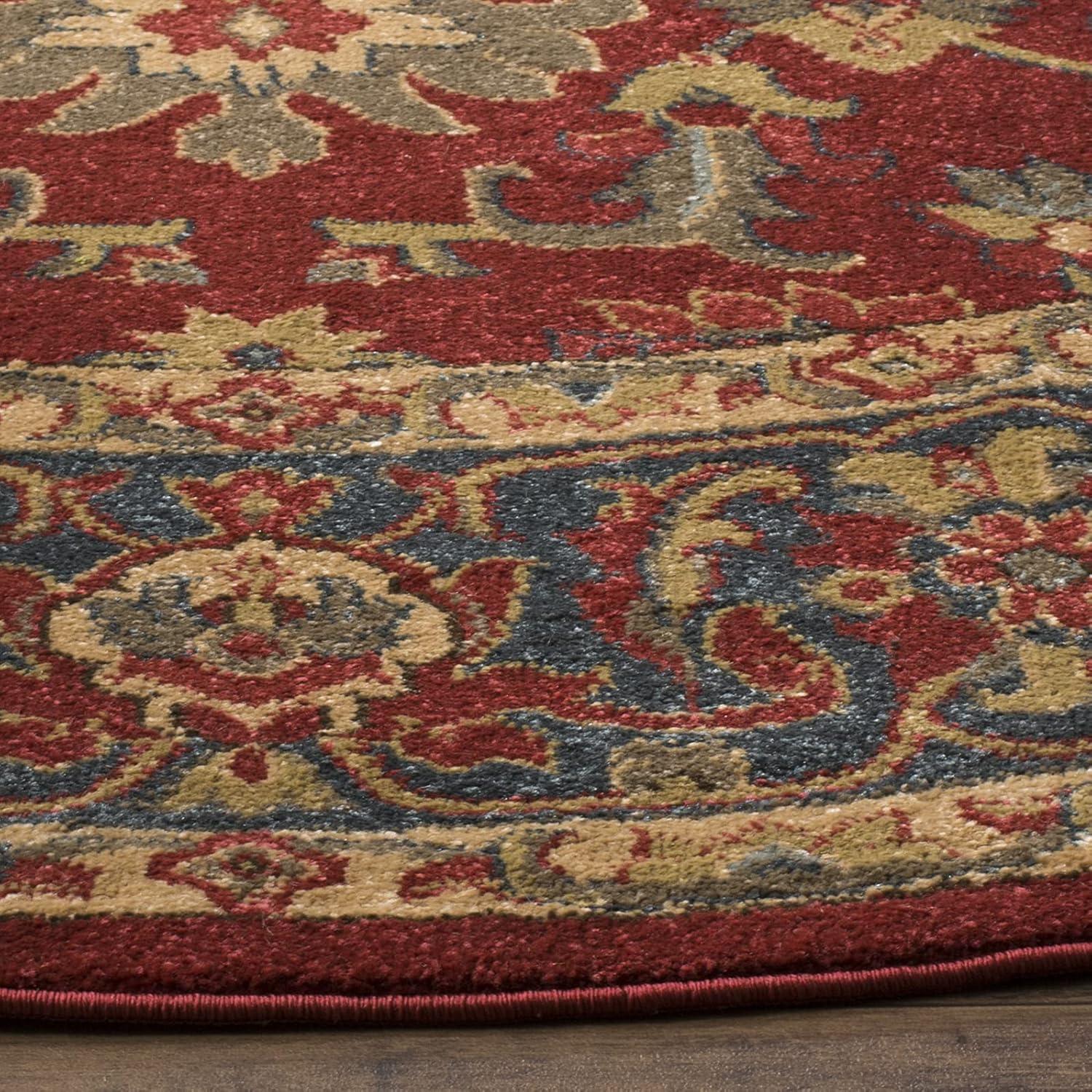 image:imageSAFAVIEH Mahal Collection 9 x 12 Beige Red MAH693B Traditional Oriental NonShedding Living Room Bedroom Dining Home Office Area RugRedNavy
