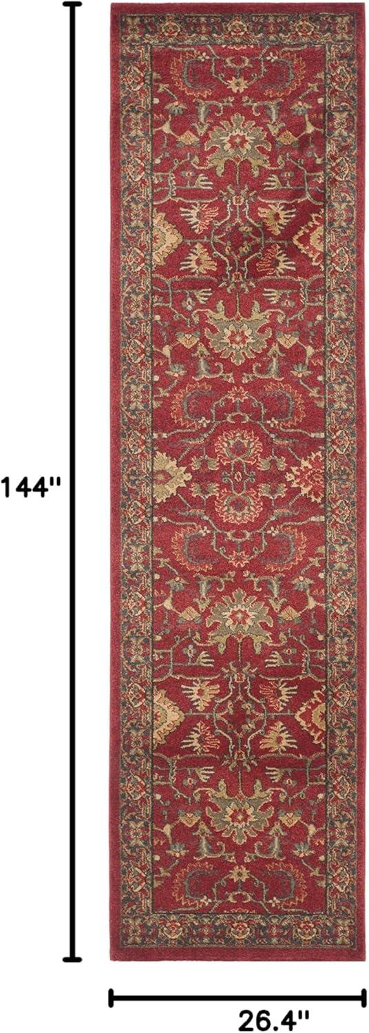 image:imageSAFAVIEH Mahal Collection 9 x 12 Beige Red MAH693B Traditional Oriental NonShedding Living Room Bedroom Dining Home Office Area RugRedNavy