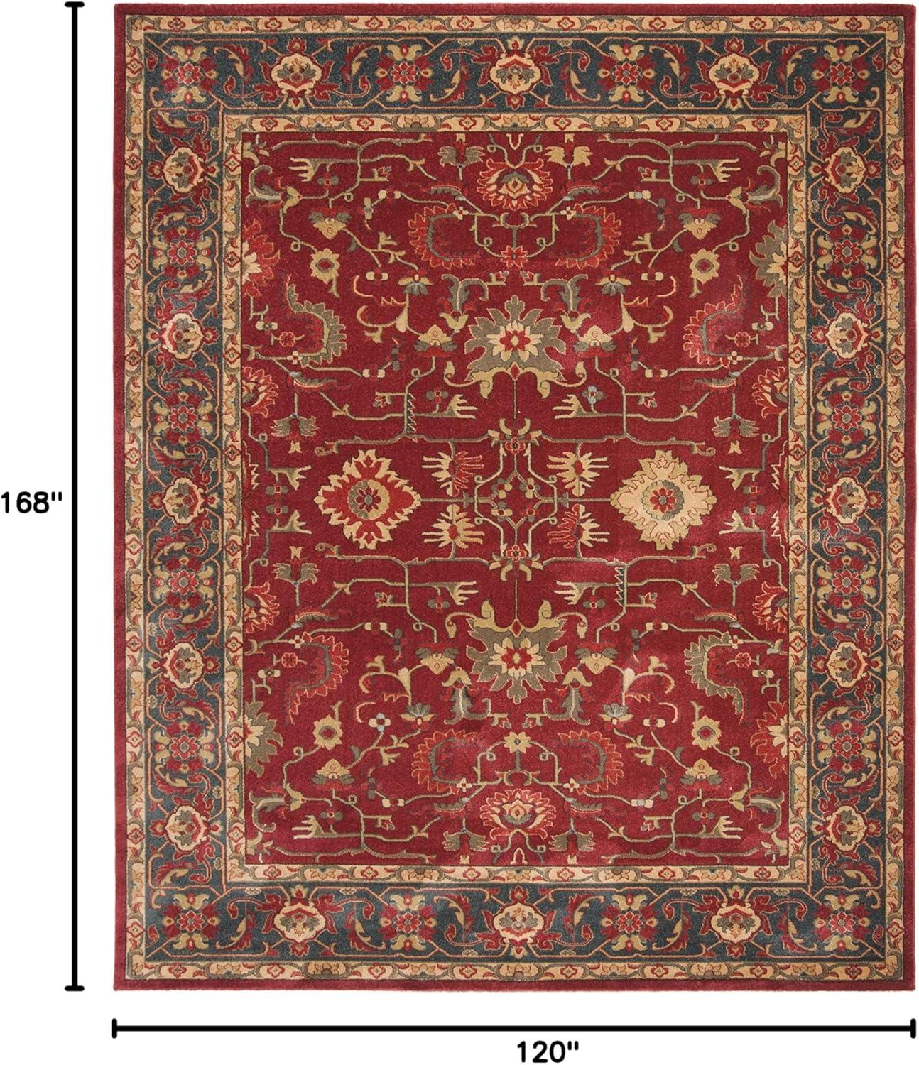 image:imageSAFAVIEH Mahal Collection 9 x 12 Beige Red MAH693B Traditional Oriental NonShedding Living Room Bedroom Dining Home Office Area RugRedNavy
