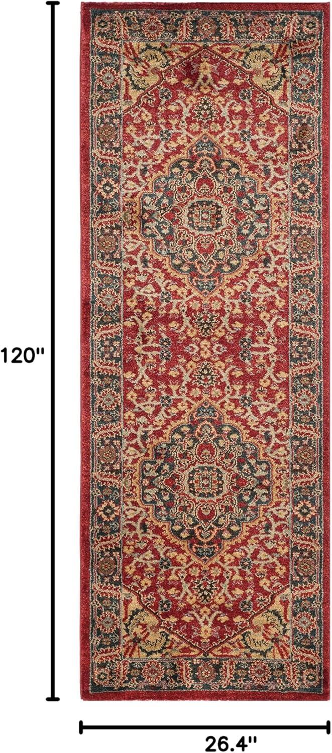 image:imageSAFAVIEH Mahal Collection 9 x 12 Navy Red MAH621C Traditional Oriental NonShedding Living Room Bedroom Dining Home Office Area RugNavyRed
