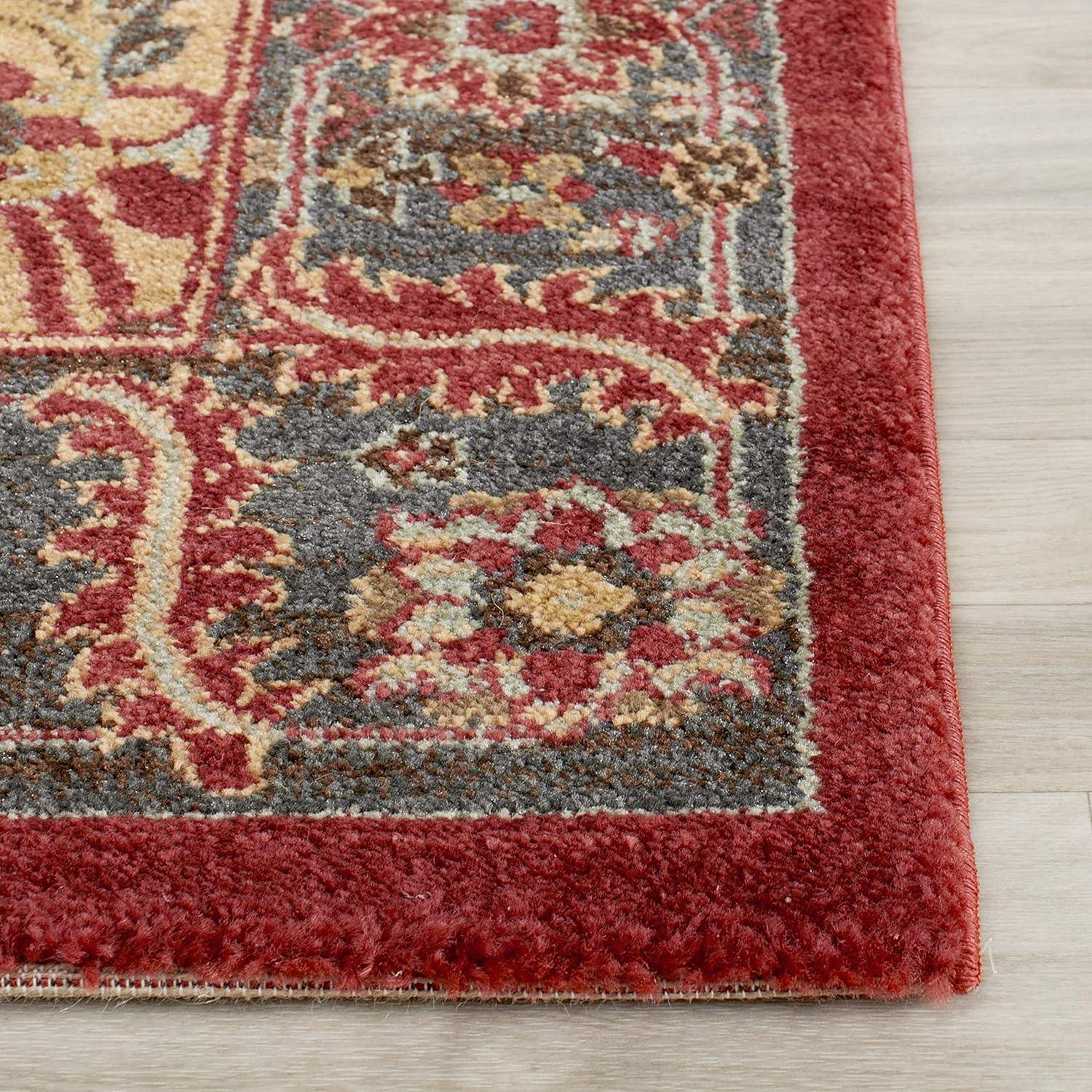image:imageSAFAVIEH Mahal Collection 9 x 12 Navy Red MAH621C Traditional Oriental NonShedding Living Room Bedroom Dining Home Office Area RugNavyRed