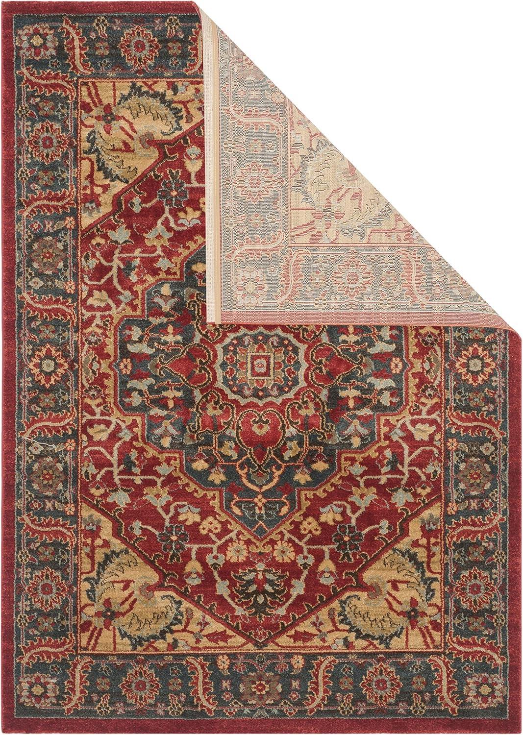 image:imageSAFAVIEH Mahal Collection 9 x 12 Navy Red MAH621C Traditional Oriental NonShedding Living Room Bedroom Dining Home Office Area RugNavyRed