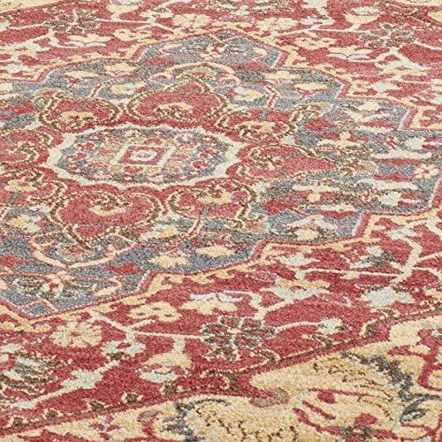 image:imageSAFAVIEH Mahal Collection 9 x 12 Navy Red MAH621C Traditional Oriental NonShedding Living Room Bedroom Dining Home Office Area RugNavyRed