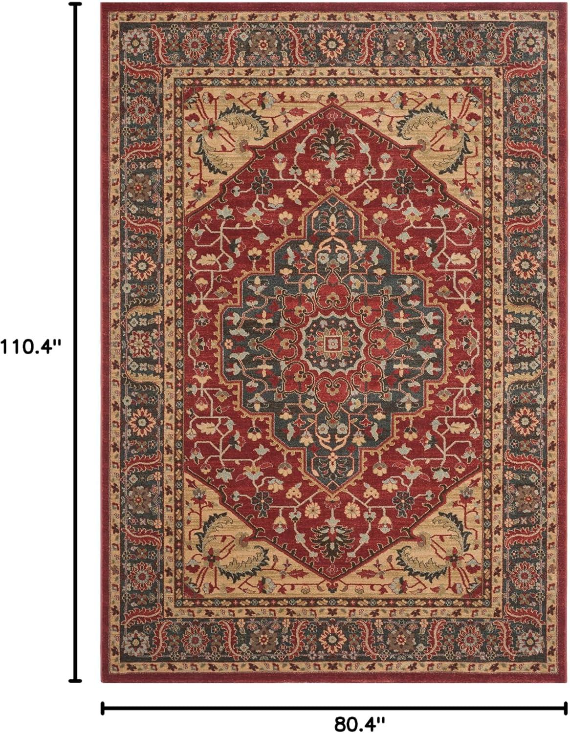 image:imageSAFAVIEH Mahal Collection 9 x 12 Navy Red MAH621C Traditional Oriental NonShedding Living Room Bedroom Dining Home Office Area RugNavyRed
