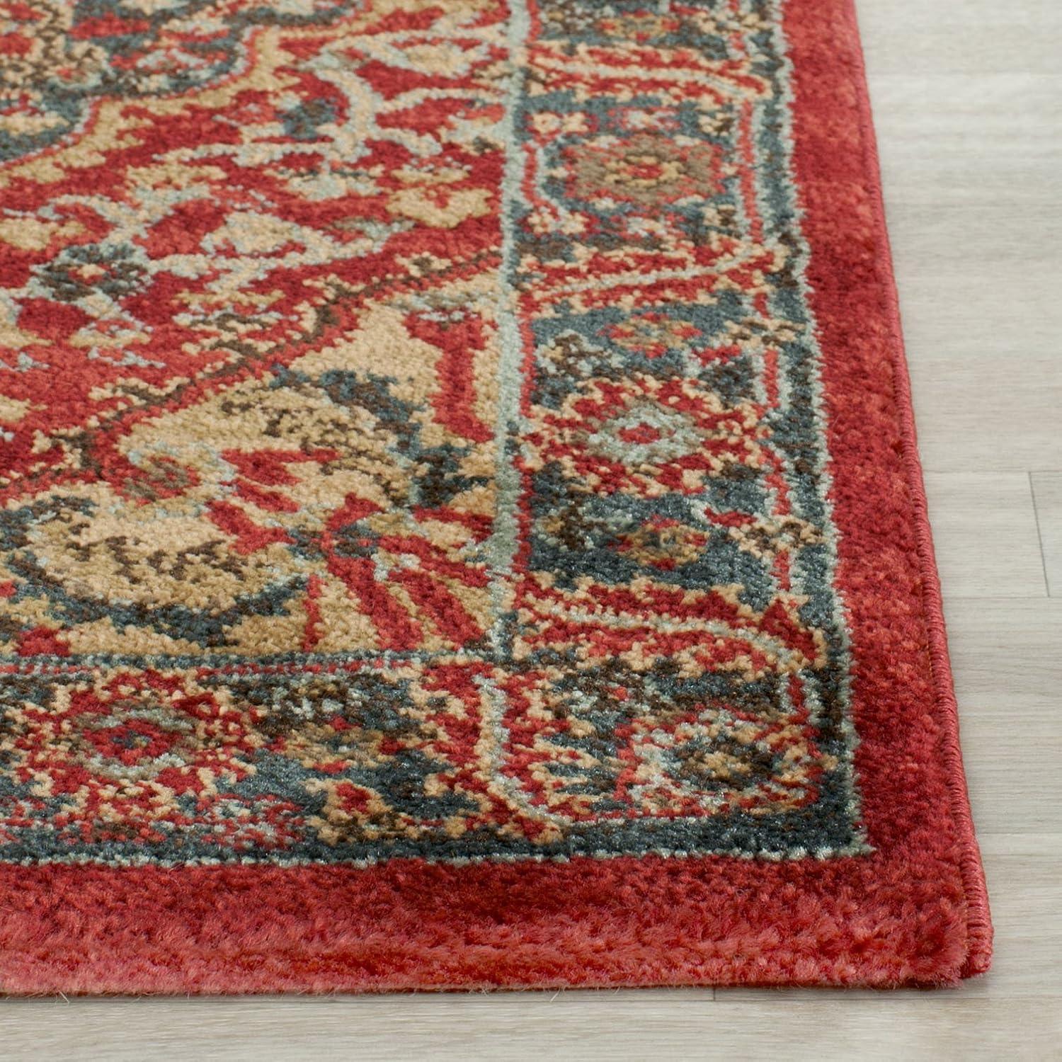 image:imageSAFAVIEH Mahal Collection 9 x 12 Navy Red MAH621C Traditional Oriental NonShedding Living Room Bedroom Dining Home Office Area RugNavyRed