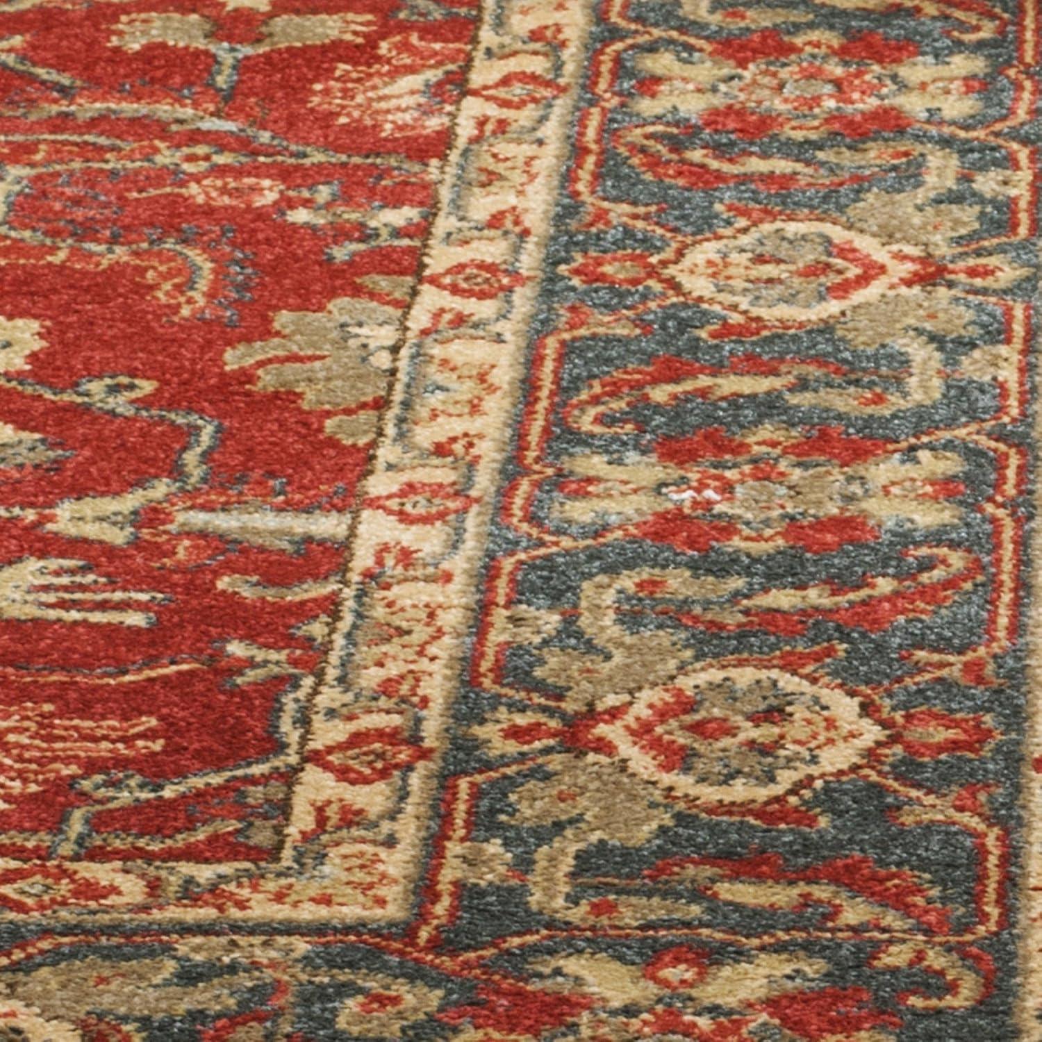 image:imageSAFAVIEH Mahal Collection Area Rug 51 x 77 Red amp Natural Traditional Oriental Design NonShedding amp Easy Care Ideal for High Traffic Areas in Living Room Bedroom MAH697ARedNatural