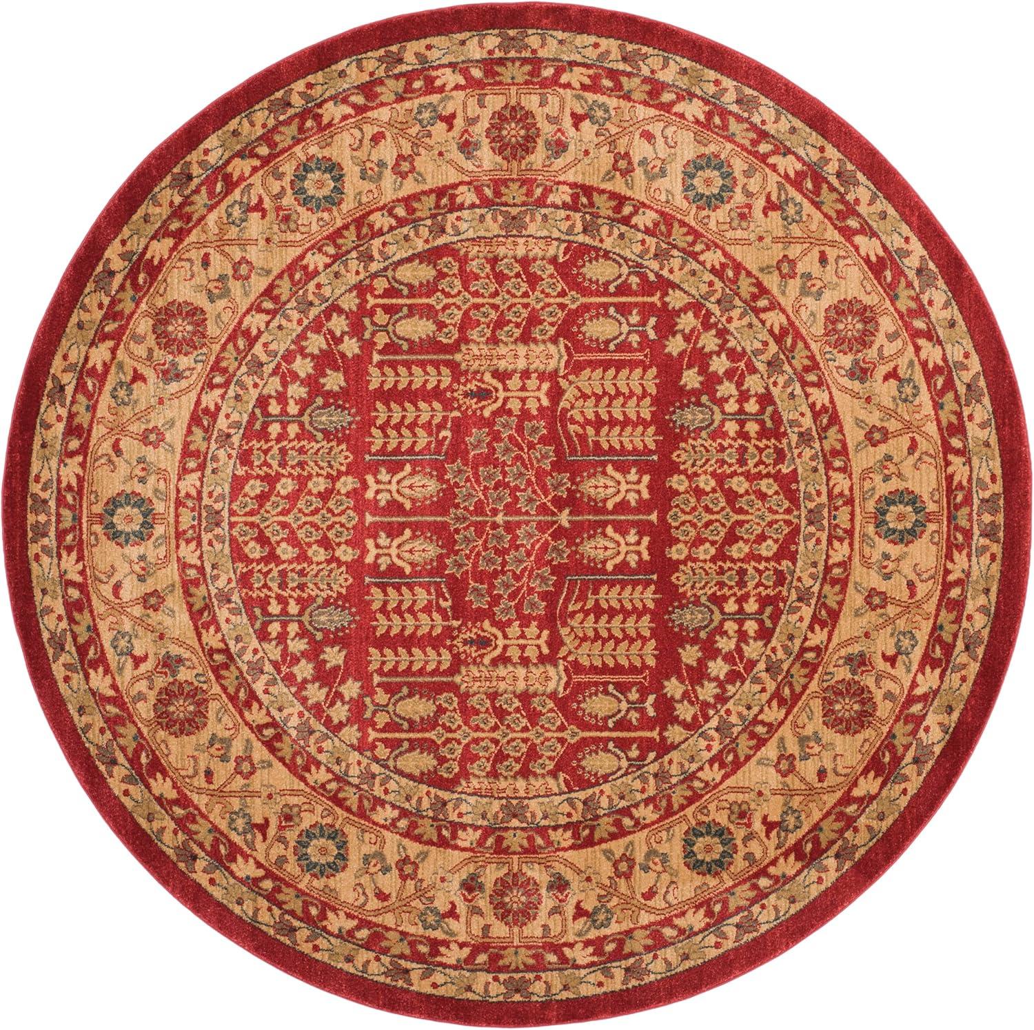 image:imageSAFAVIEH Mahal Collection Area Rug 51 x 77 Red amp Natural Traditional Oriental Design NonShedding amp Easy Care Ideal for High Traffic Areas in Living Room Bedroom MAH697ARedNatural