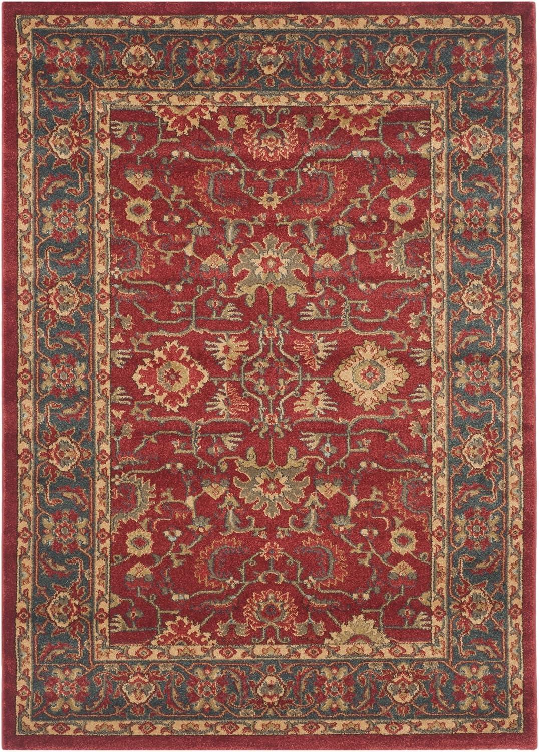image:imageSAFAVIEH Mahal Collection Area Rug 51 x 77 Red amp Natural Traditional Oriental Design NonShedding amp Easy Care Ideal for High Traffic Areas in Living Room Bedroom MAH697ARedNatural