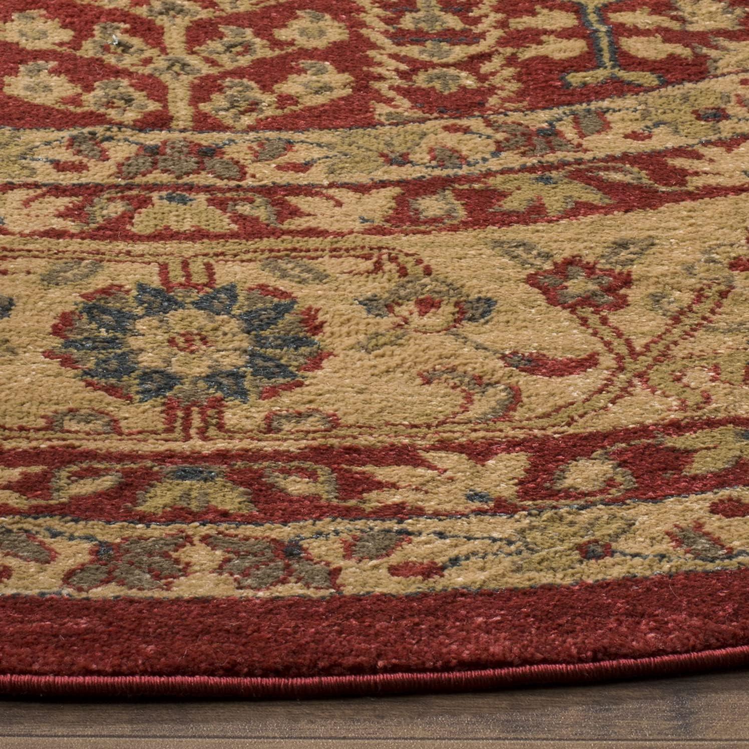 image:imageSAFAVIEH Mahal Collection Area Rug 51 x 77 Red amp Natural Traditional Oriental Design NonShedding amp Easy Care Ideal for High Traffic Areas in Living Room Bedroom MAH697ARedNatural