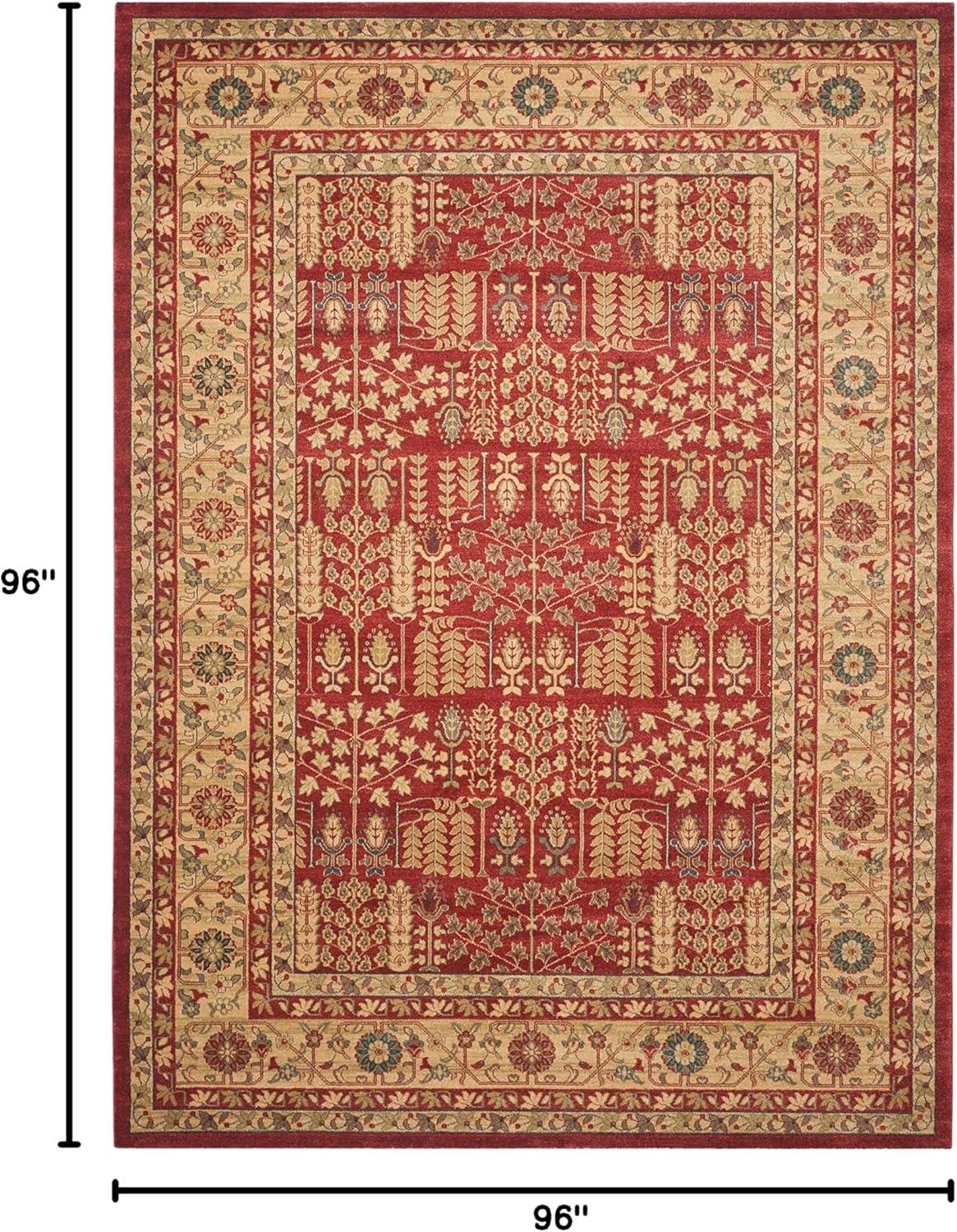 image:imageSAFAVIEH Mahal Collection Area Rug 51 x 77 Red amp Natural Traditional Oriental Design NonShedding amp Easy Care Ideal for High Traffic Areas in Living Room Bedroom MAH697ARedNatural