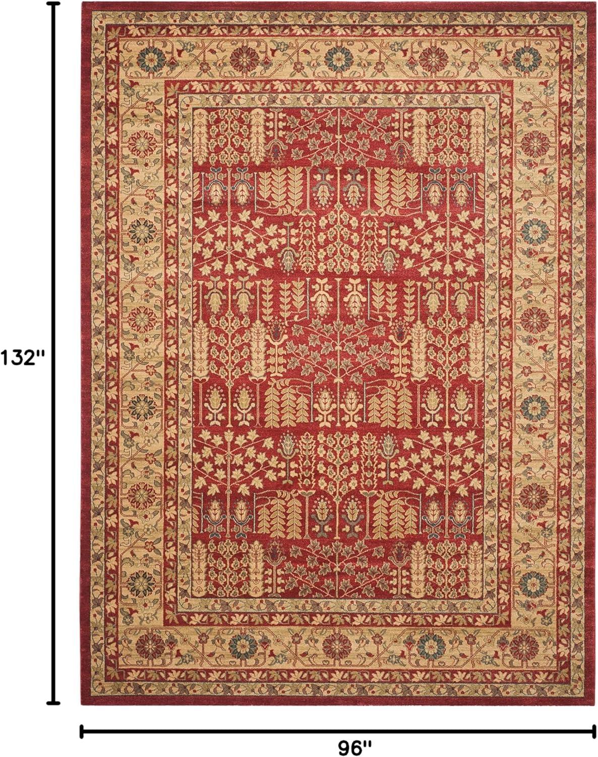 image:imageSAFAVIEH Mahal Collection Area Rug 51 x 77 Red amp Natural Traditional Oriental Design NonShedding amp Easy Care Ideal for High Traffic Areas in Living Room Bedroom MAH697ARedNatural