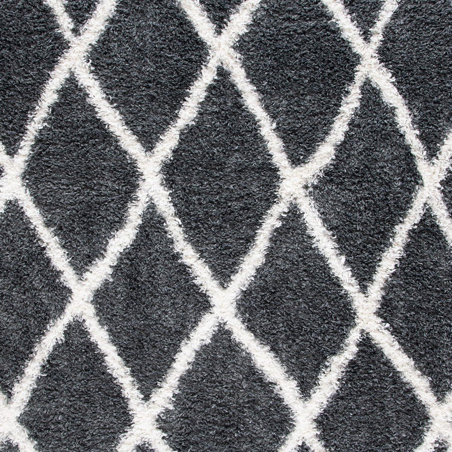 image:imageSAFAVIEH Moroccan Tassel Shag Collection Area Rug 53 x 76 Grey amp Ivory Boho Design NonShedding amp Easy Care 15inch Thick Ideal for High Traffic Areas in Living Room Bedroom MTS359FGreyIvory