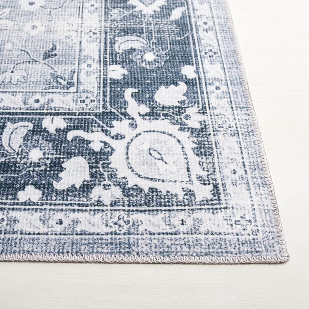image:imageSAFAVIEH Washable Rug Arizona Collection 8 x 10 Light Grey amp Grey Green Slip Resistant amp Easy to Clean Ideal for Living Room Bedroom Home Office Dining Space ARZ118FLight GreyGrey Green