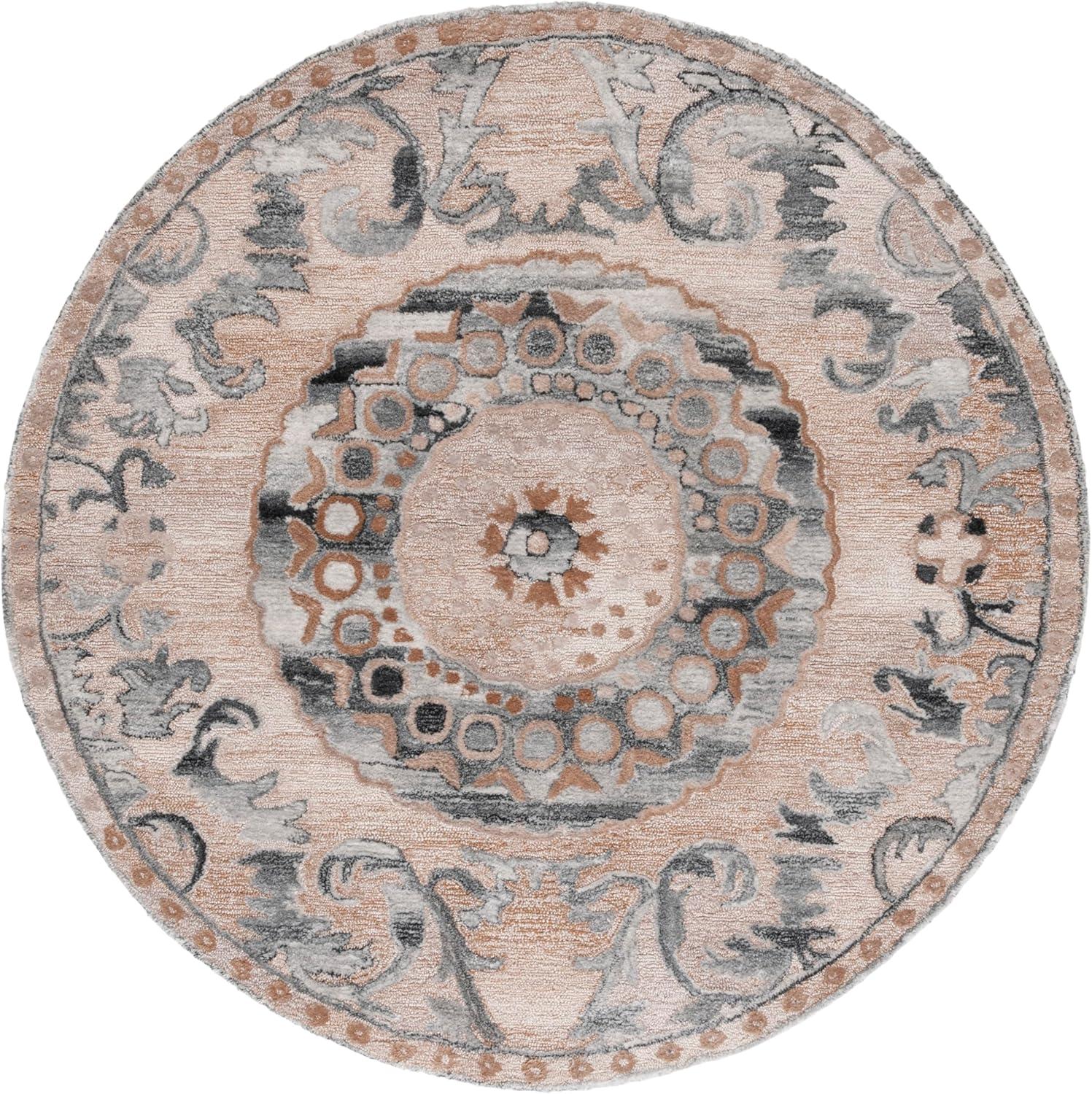 image:imageSafavieh Area Rug 8x10 Anatolia Collection Large Light Brown amp Grey Handmade Ideal for Living Room Bedroom Office Dining Space AN404TLight BrownGrey