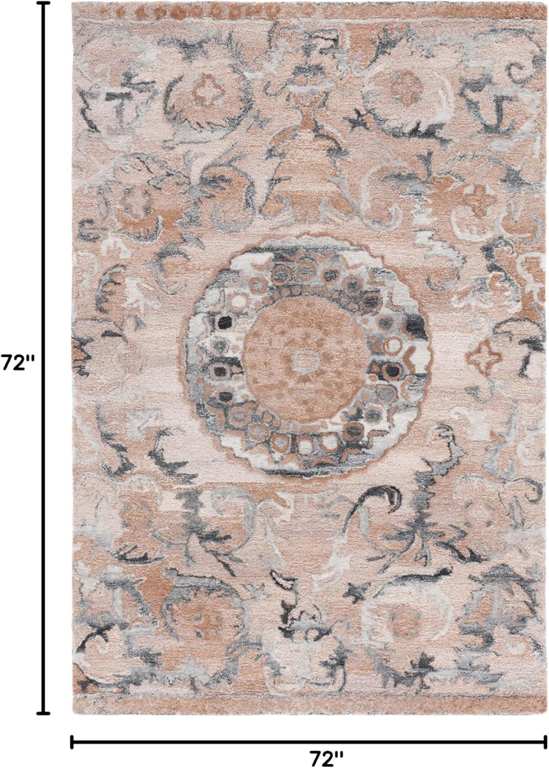 image:imageSafavieh Area Rug 8x10 Anatolia Collection Large Light Brown amp Grey Handmade Ideal for Living Room Bedroom Office Dining Space AN404TLight BrownGrey
