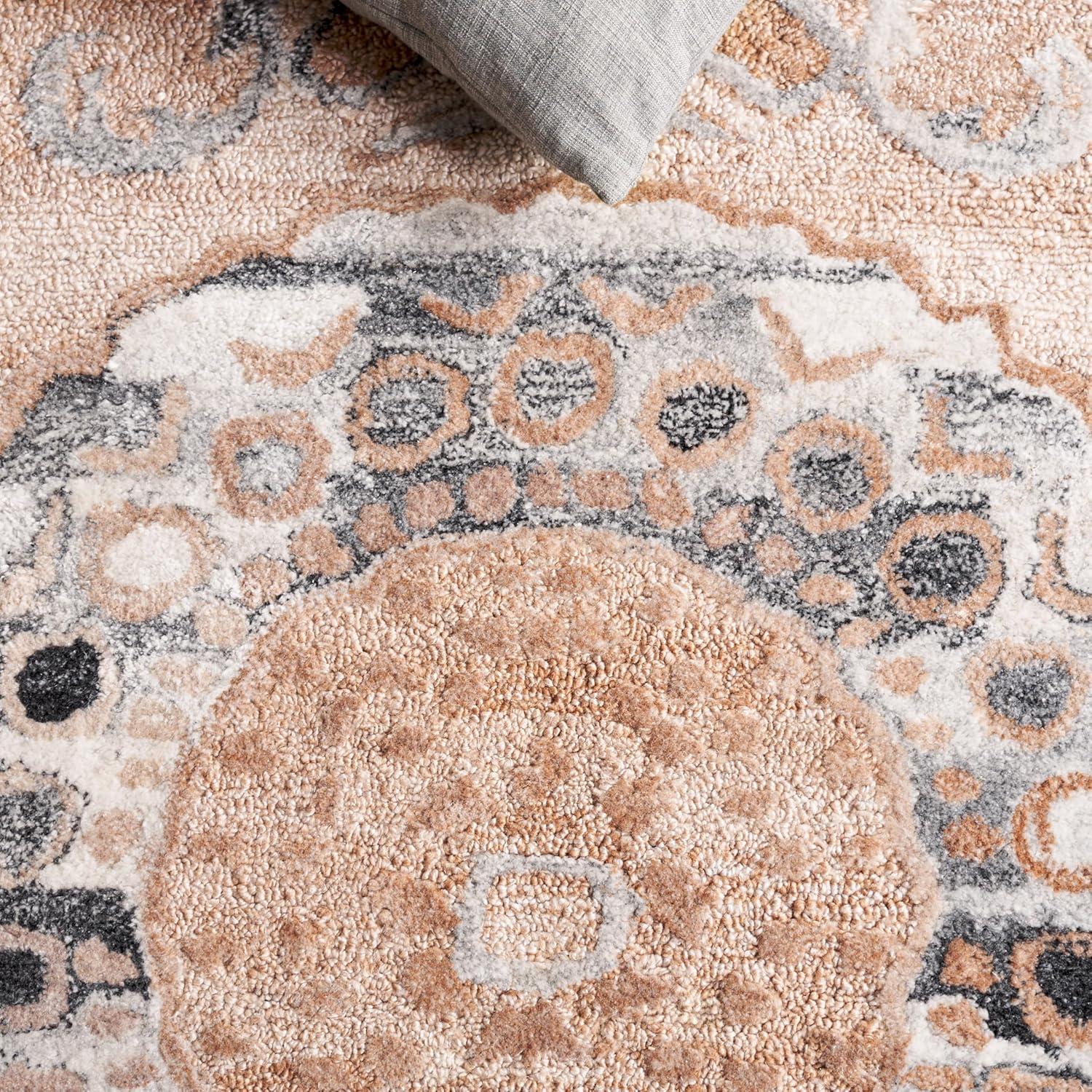 image:imageSafavieh Area Rug 8x10 Anatolia Collection Large Light Brown amp Grey Handmade Ideal for Living Room Bedroom Office Dining Space AN404TLight BrownGrey