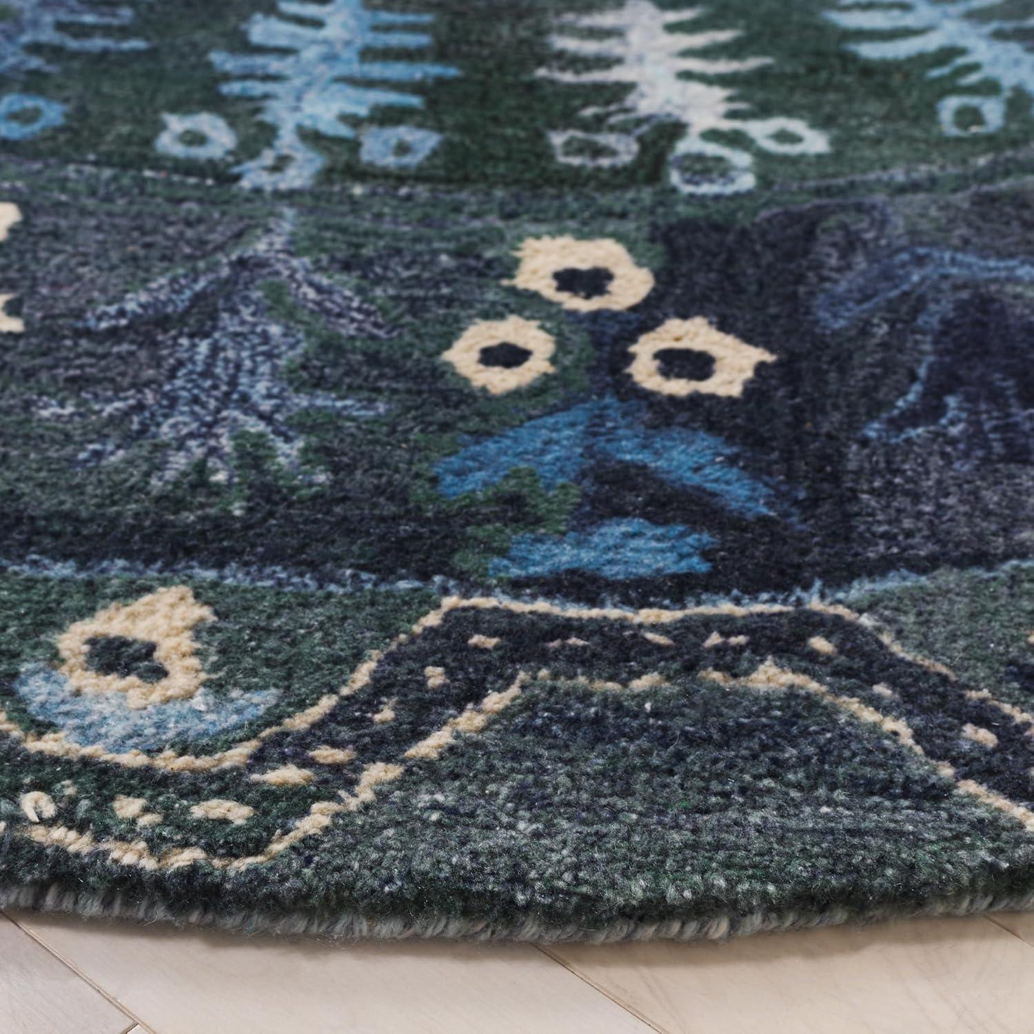 image:imageSafavieh Area Rug 8x10 Anatolia Collection Large Navy amp Beige Handmade Bohemian Design Ideal for Living Room Bedroom Office Dining Space AN410NNavyBeige