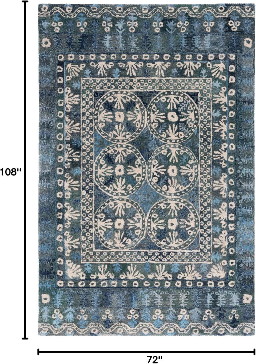 image:imageSafavieh Area Rug 8x10 Anatolia Collection Large Navy amp Beige Handmade Bohemian Design Ideal for Living Room Bedroom Office Dining Space AN410NNavyBeige