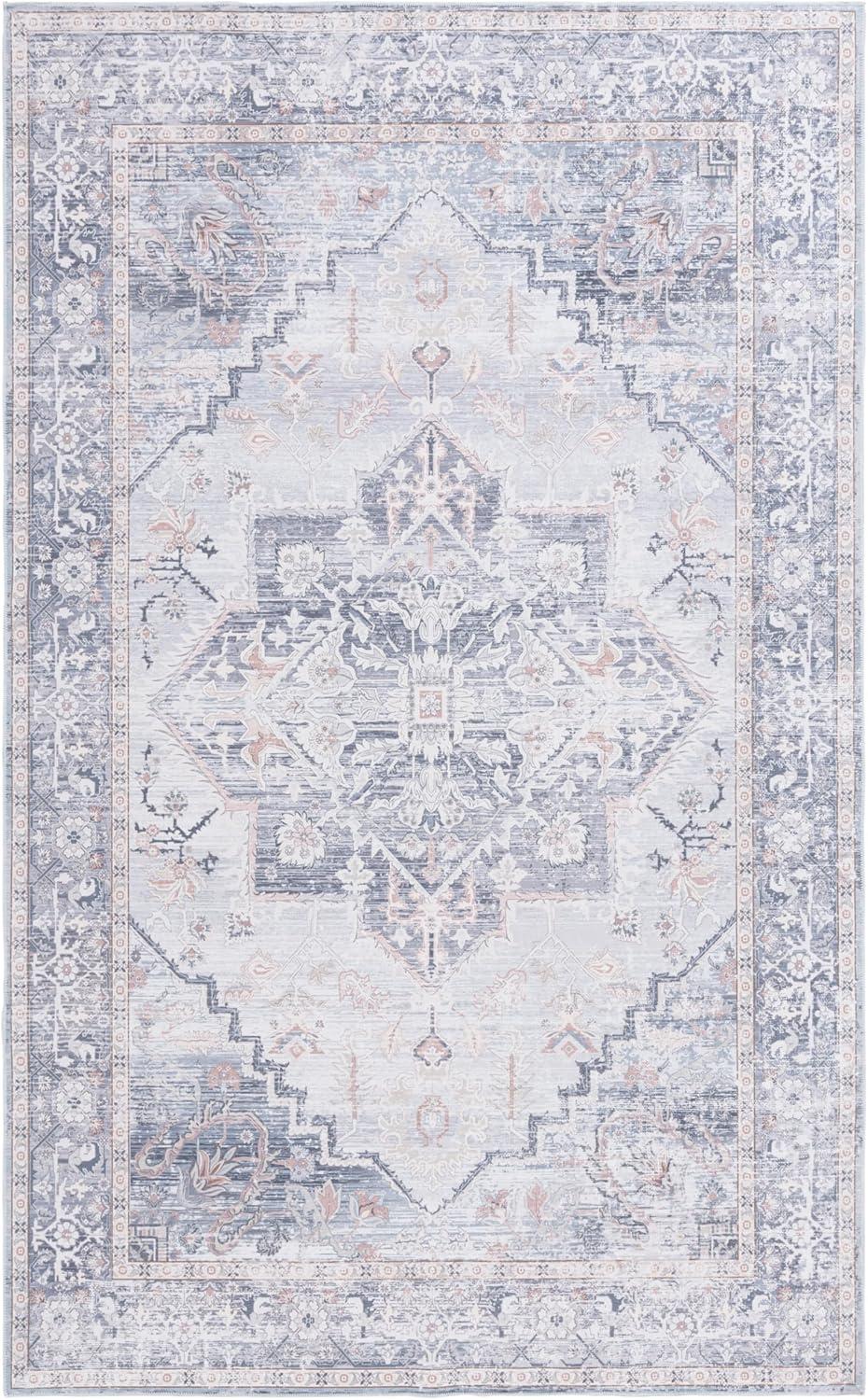 image:imageSafavieh Washable Rug Arizona Collection 8 x 10 Beige amp Taupe Slip Resistant amp Easy to Clean Ideal for Living Room Bedroom Home Office Dining Space ARZ132BRustBeige