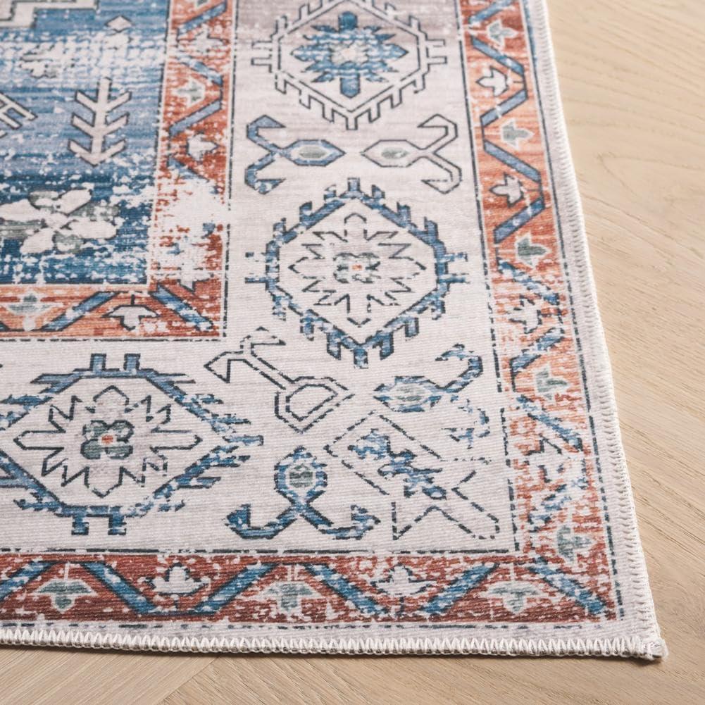 image:imageSafavieh Washable Rug Arizona Collection 8 x 10 Beige amp Taupe Slip Resistant amp Easy to Clean Ideal for Living Room Bedroom Home Office Dining Space ARZ132BRustBeige
