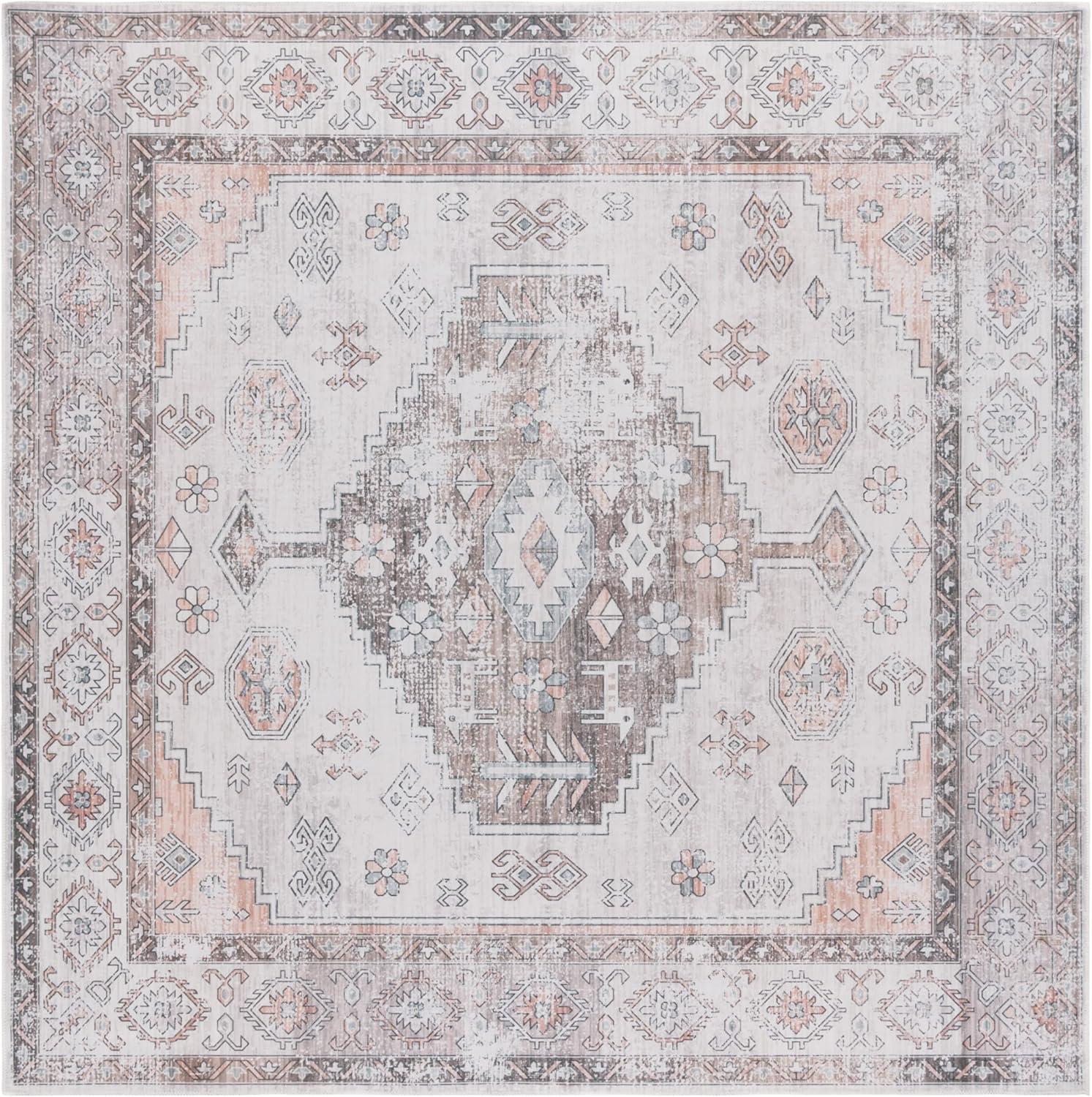 image:imageSafavieh Washable Rug Arizona Collection 8 x 10 Beige amp Taupe Slip Resistant amp Easy to Clean Ideal for Living Room Bedroom Home Office Dining Space ARZ132BBeigeTaupe