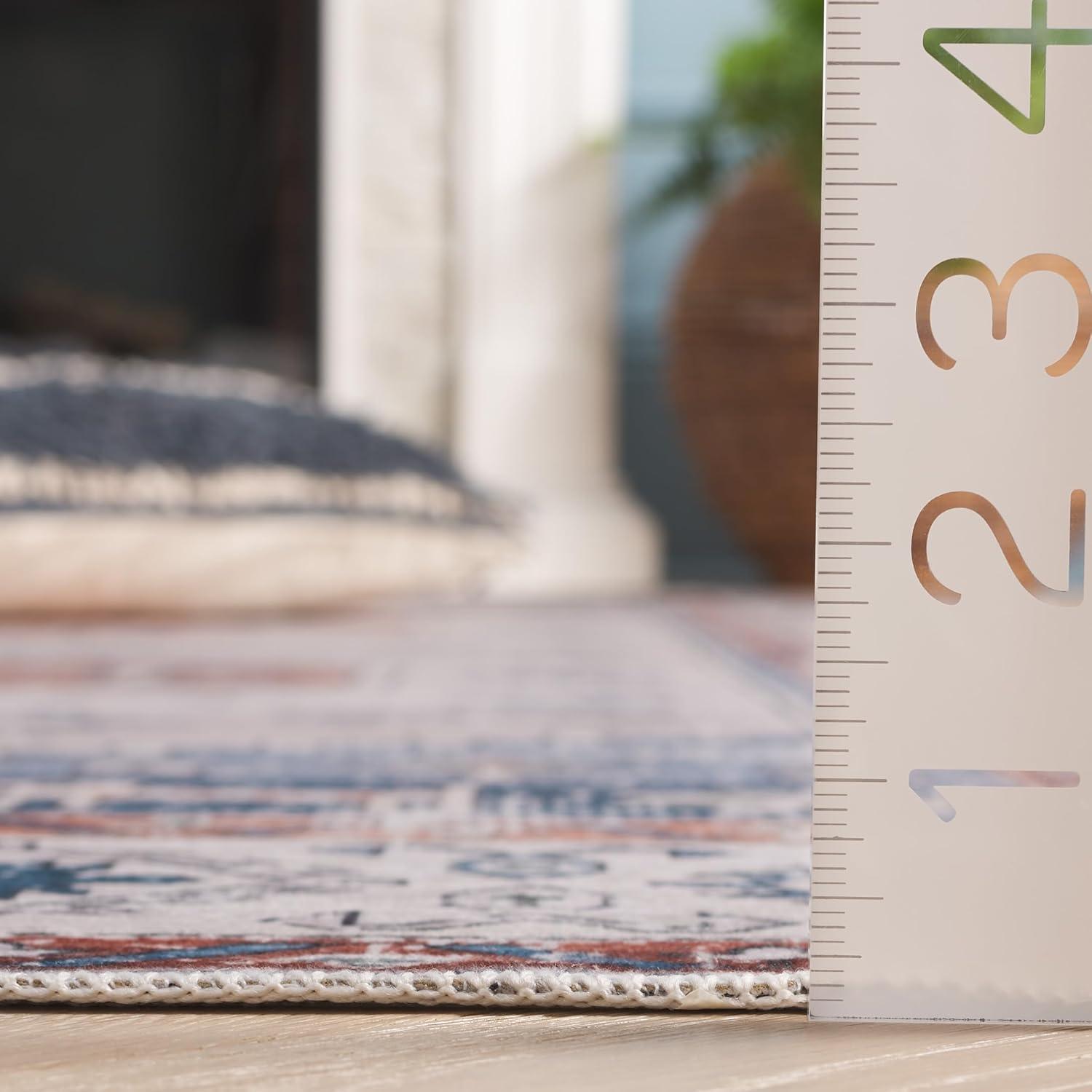 image:imageSafavieh Washable Rug Arizona Collection 8 x 10 Beige amp Taupe Slip Resistant amp Easy to Clean Ideal for Living Room Bedroom Home Office Dining Space ARZ132BRustBeige