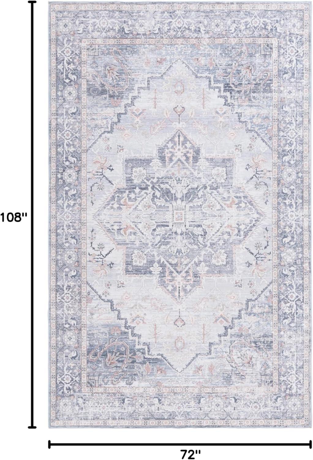 image:imageSafavieh Washable Rug Arizona Collection 8 x 10 Beige amp Taupe Slip Resistant amp Easy to Clean Ideal for Living Room Bedroom Home Office Dining Space ARZ132BRustBeige