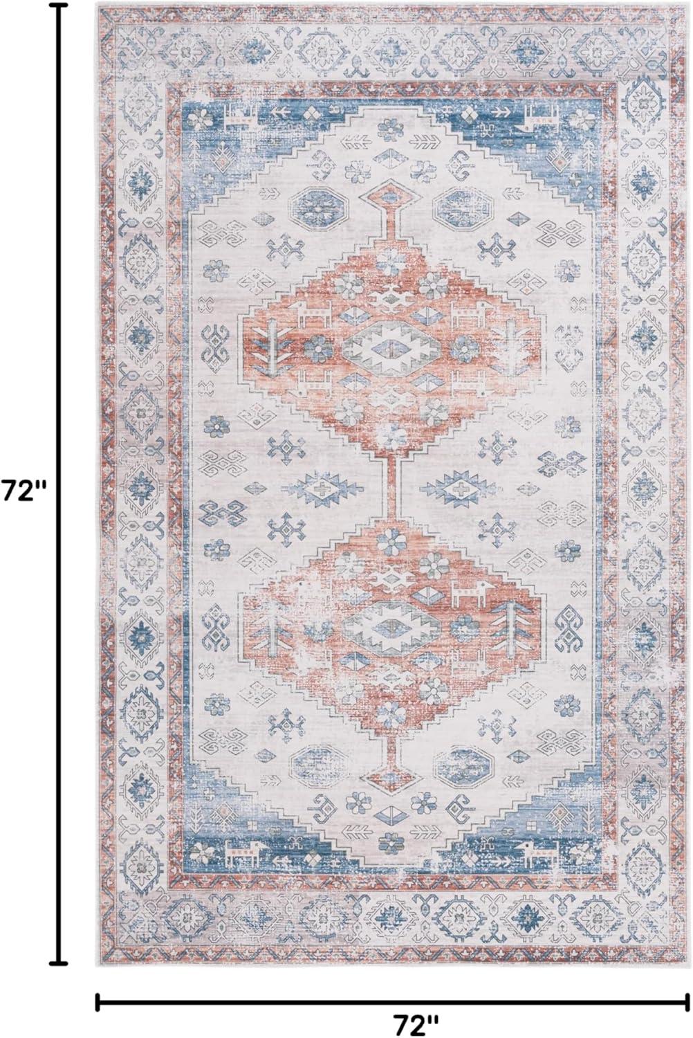 image:imageSafavieh Washable Rug Arizona Collection 8 x 10 Beige amp Taupe Slip Resistant amp Easy to Clean Ideal for Living Room Bedroom Home Office Dining Space ARZ132BRustBeige
