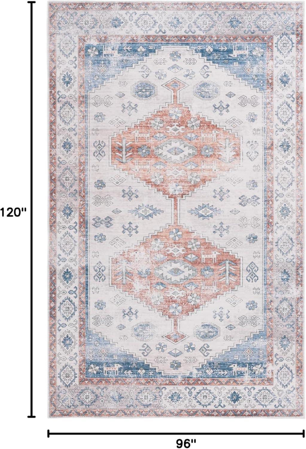 image:imageSafavieh Washable Rug Arizona Collection 8 x 10 Beige amp Taupe Slip Resistant amp Easy to Clean Ideal for Living Room Bedroom Home Office Dining Space ARZ132BRustBeige