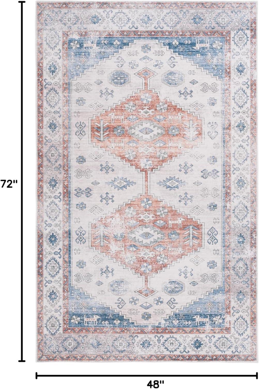 image:imageSafavieh Washable Rug Arizona Collection 8 x 10 Beige amp Taupe Slip Resistant amp Easy to Clean Ideal for Living Room Bedroom Home Office Dining Space ARZ132BRustBeige